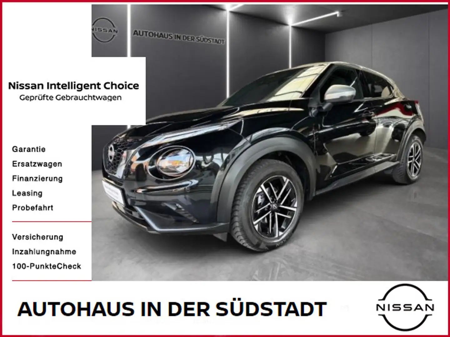Nissan Juke 1.0 DIG-T N-Connecta, SH, LED, FS bhz. Schwarz - 1