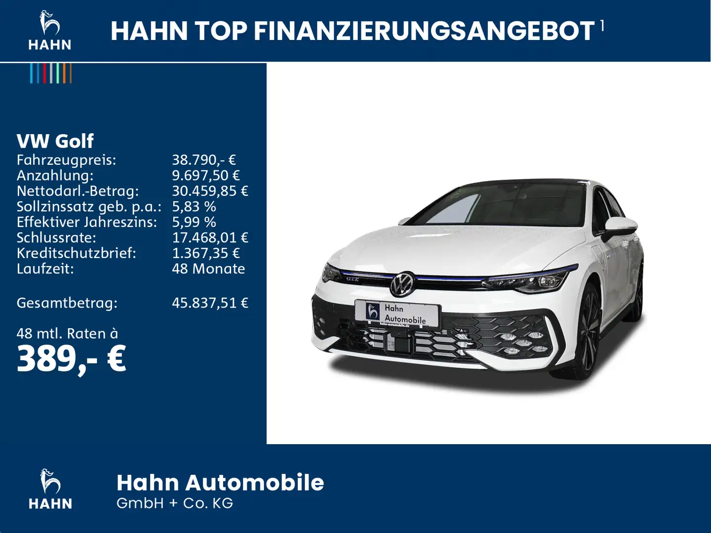 Volkswagen Golf GTE GTE 1,5 eHybrid 130 kW DSG AHK DCC AreaView Weiß - 2