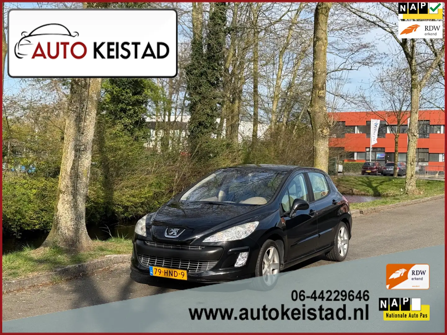 Peugeot 308 1.6 THP XT 150PK 6-BAK PANORAMA/CLIMA! ORIGINELE K Zwart - 1