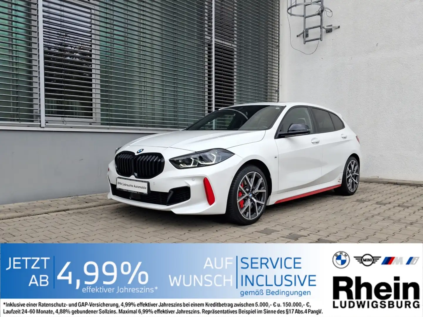 BMW 128 ti LED Navi HUD DrivAs Pano HK ParkAs Weiß - 1
