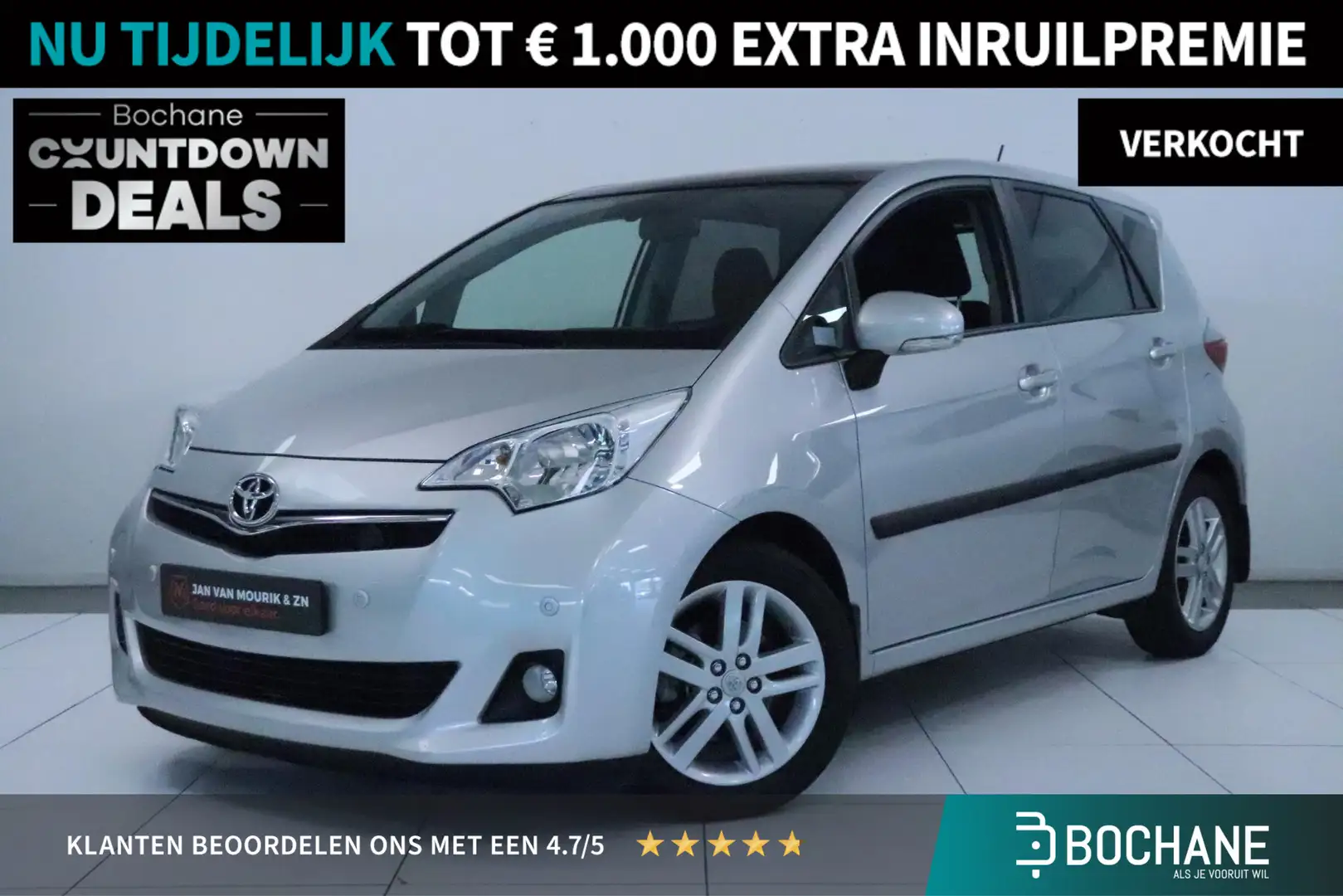 Toyota Verso-S 1.3 VVT-i Dynamic | Panoramadak | Navigatie | Trek Grau - 1