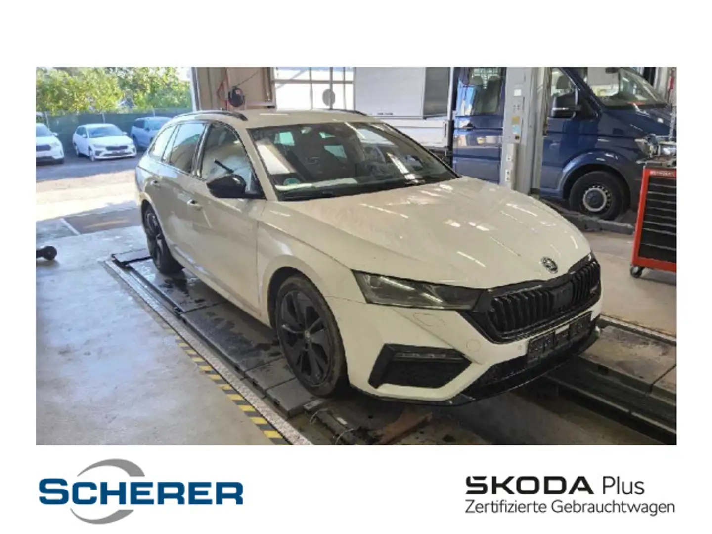 Skoda Octavia Combi 2.0 TDI DSG NAVI RFK SHZ MATRIX-LE Weiß - 1