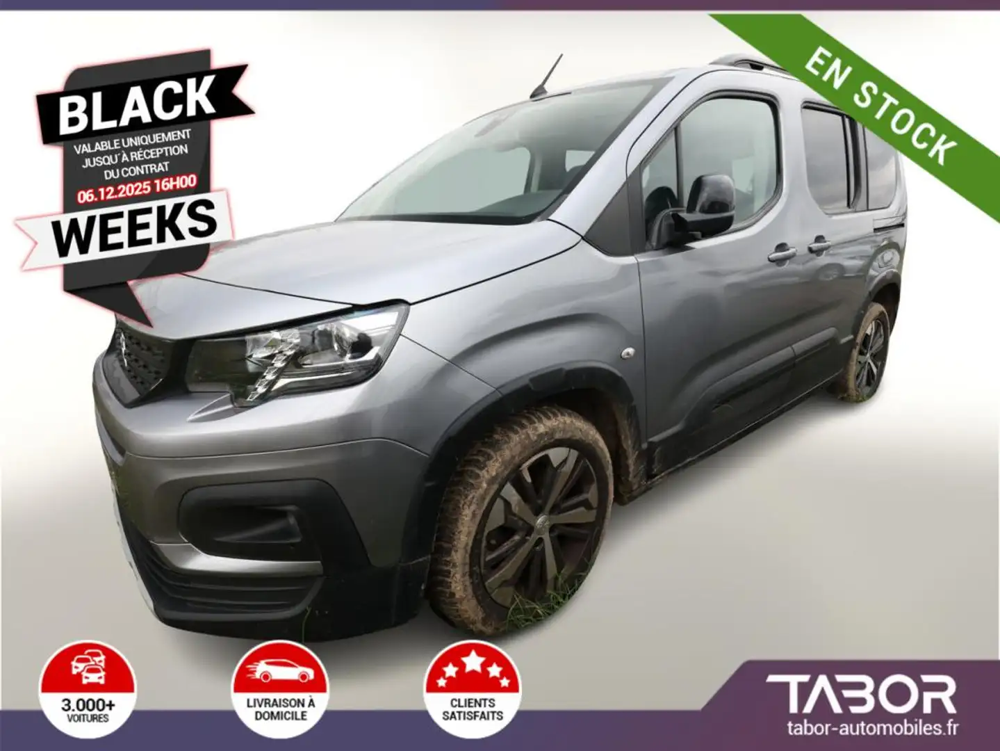 Peugeot Rifter L1 1.5 BlueHDi 130 Aut. GT-Line Gris - 1