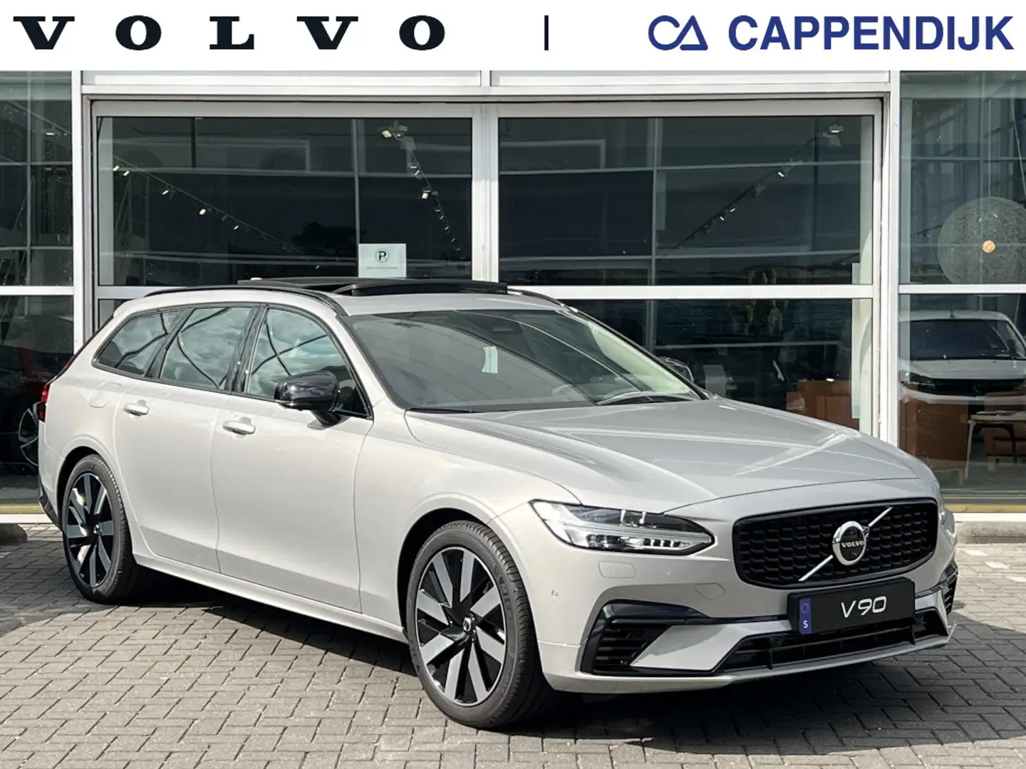 Volvo V90 T6 398PK AWD Recharge Ultimate Dark FULL OPTIONS ! Zilver - 1
