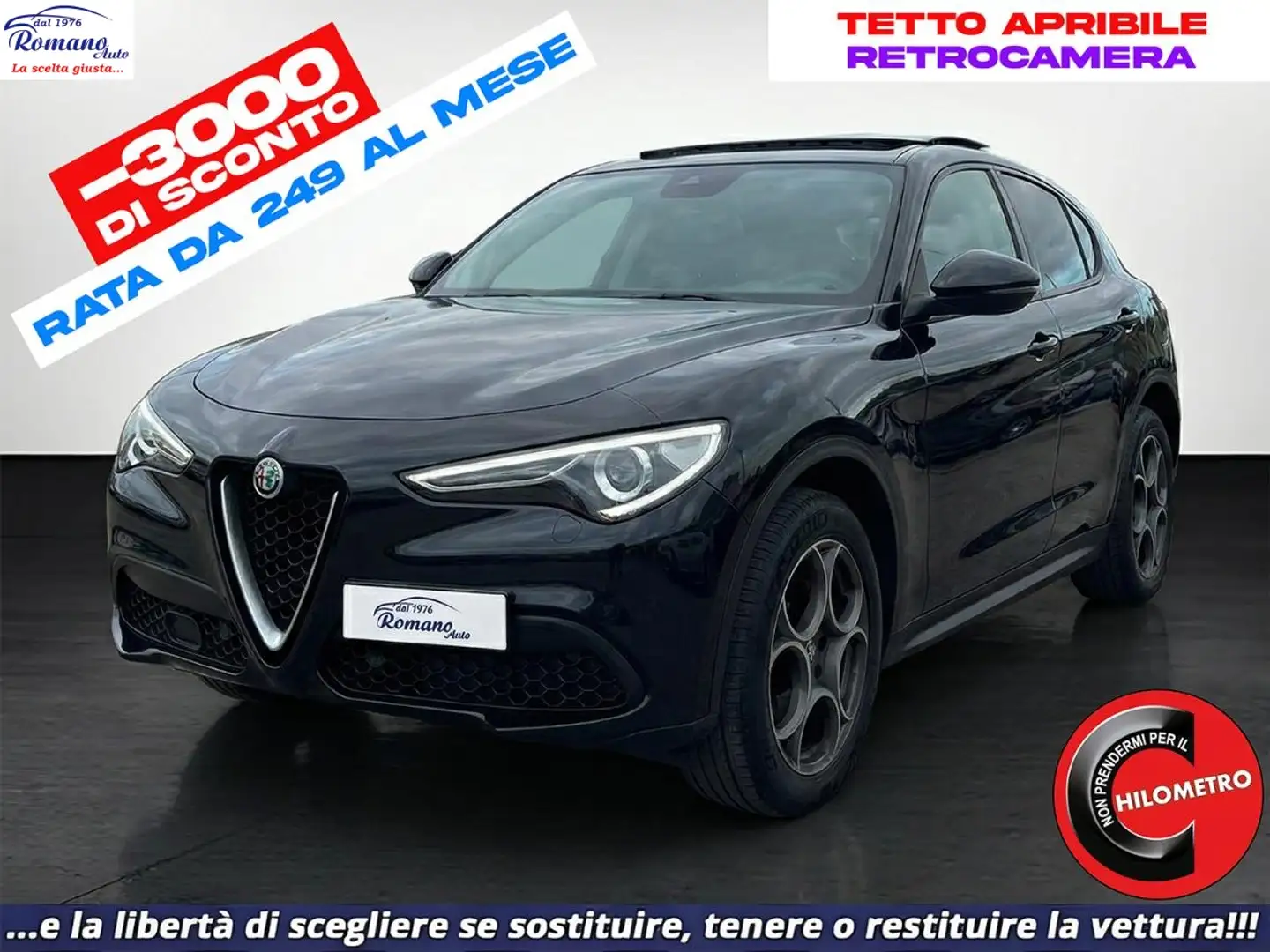 Alfa Romeo Stelvio 2.2 t Rosso Edizione rwd 160cv auto Schwarz - 1