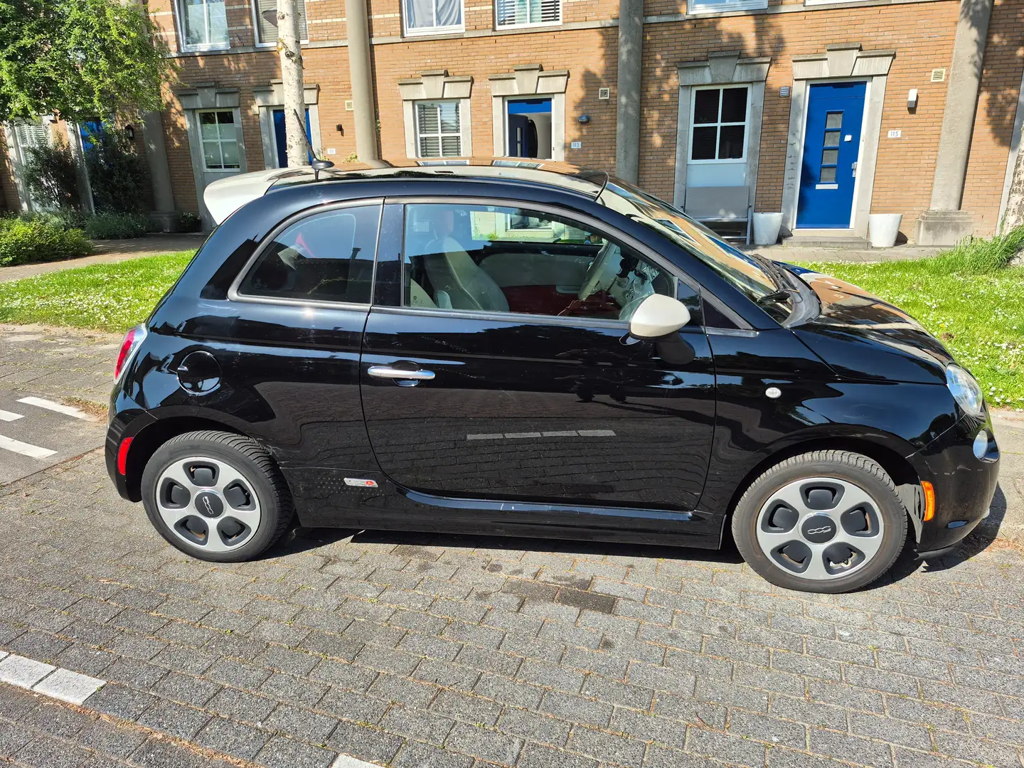 Fiat 500e 500 E 24kwh / stoelverw / climate / leer-stof Negru - 2