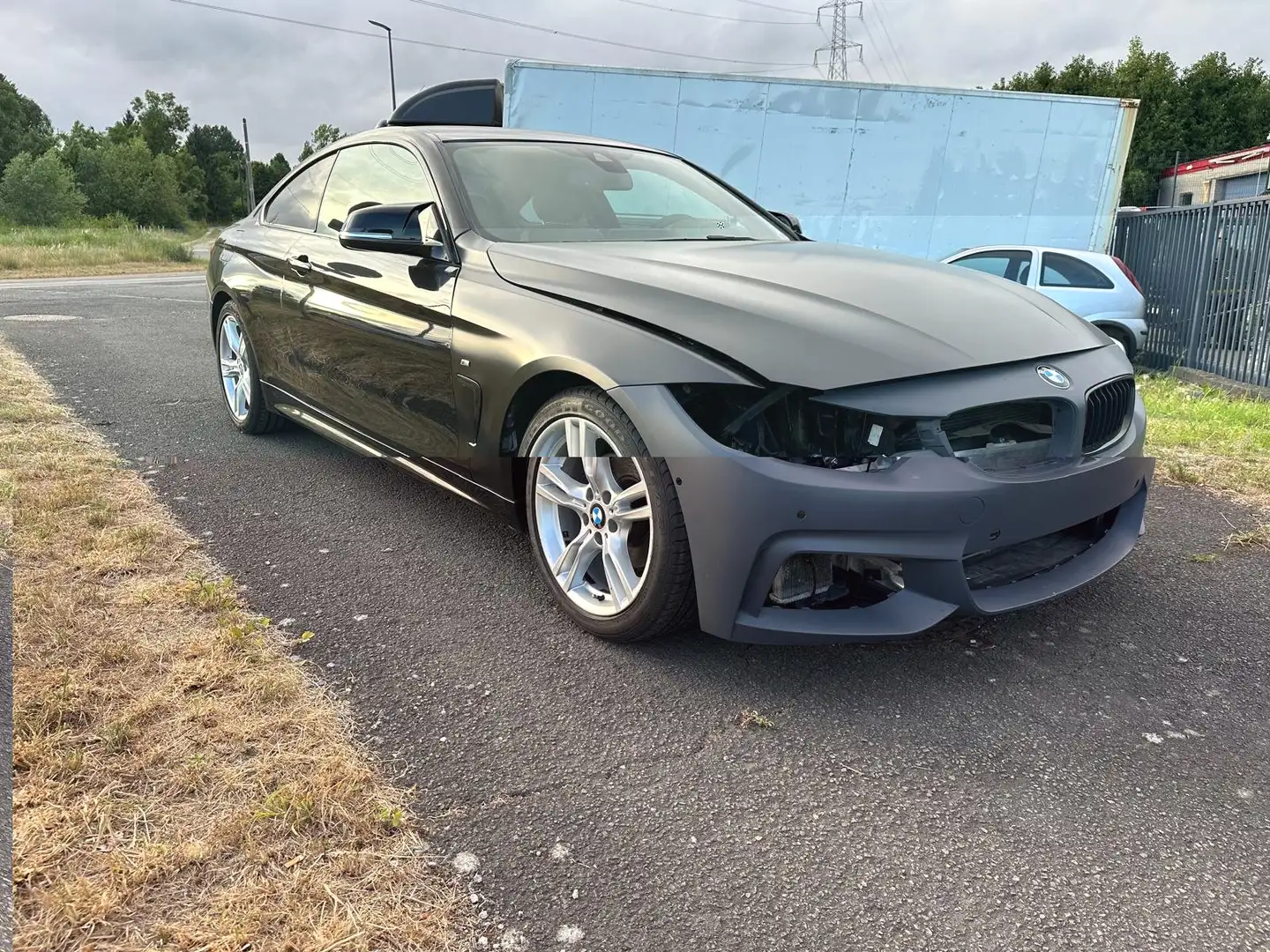 BMW 418 Coupé 418iA 64.000km!! Alu 18'automat Accidente Noir - 1