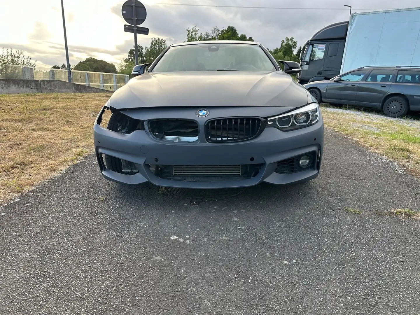 BMW 418 Coupé 418iA 64.000km!! Alu 18'automat Accidente Noir - 2