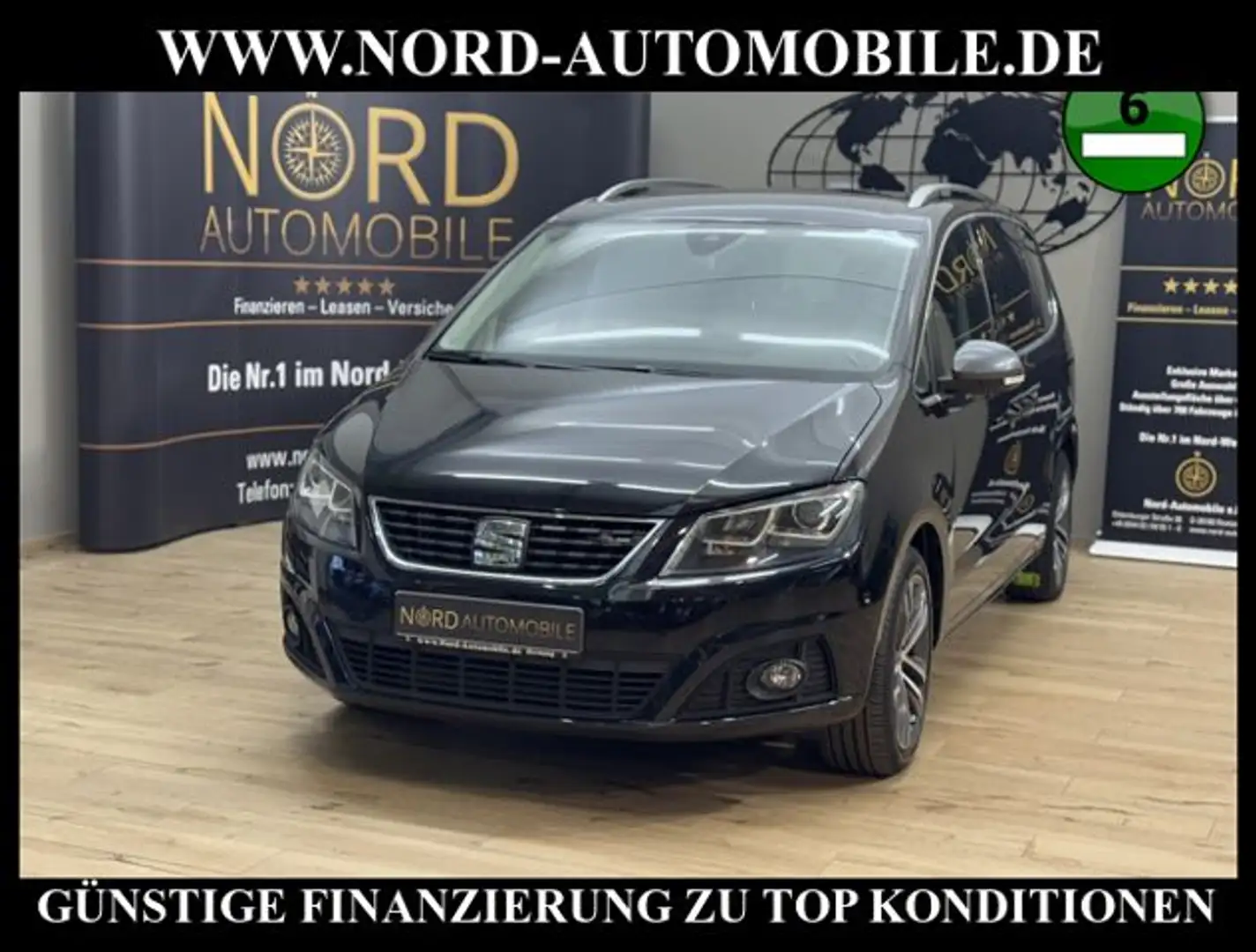 SEAT Alhambra FR-Line 2.0 TDI DSG Navi*Xen*Kamera*18" FR-Line Schwarz - 1