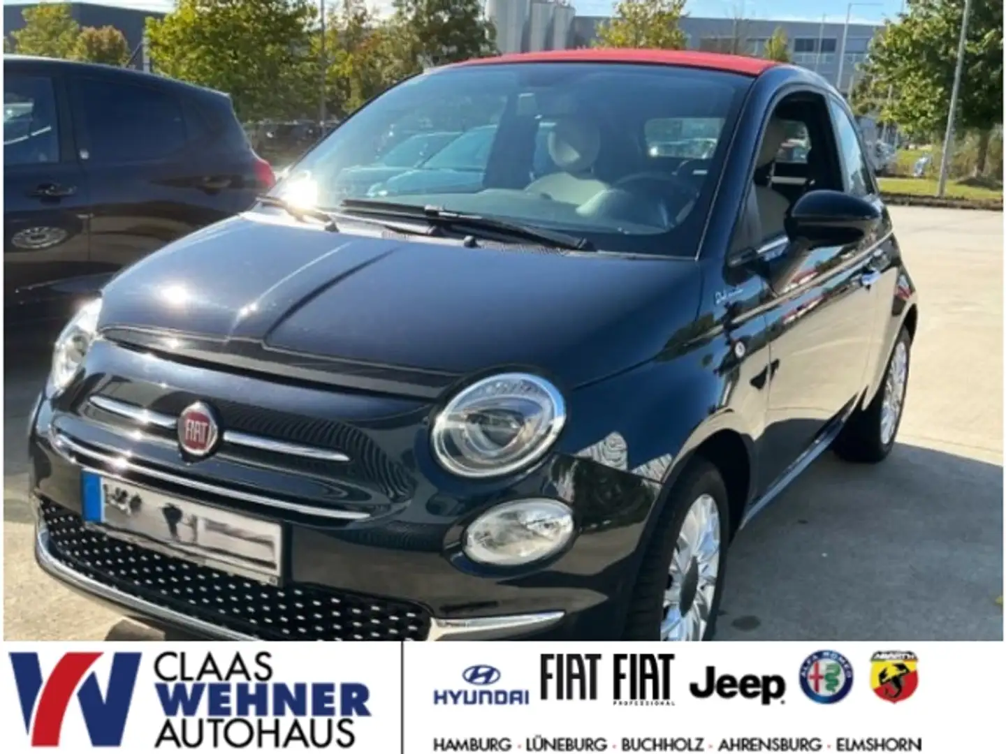Fiat 500C DolceVita 1.0 Mild Hybrid EU6d elektron. Einparkhi Schwarz - 1