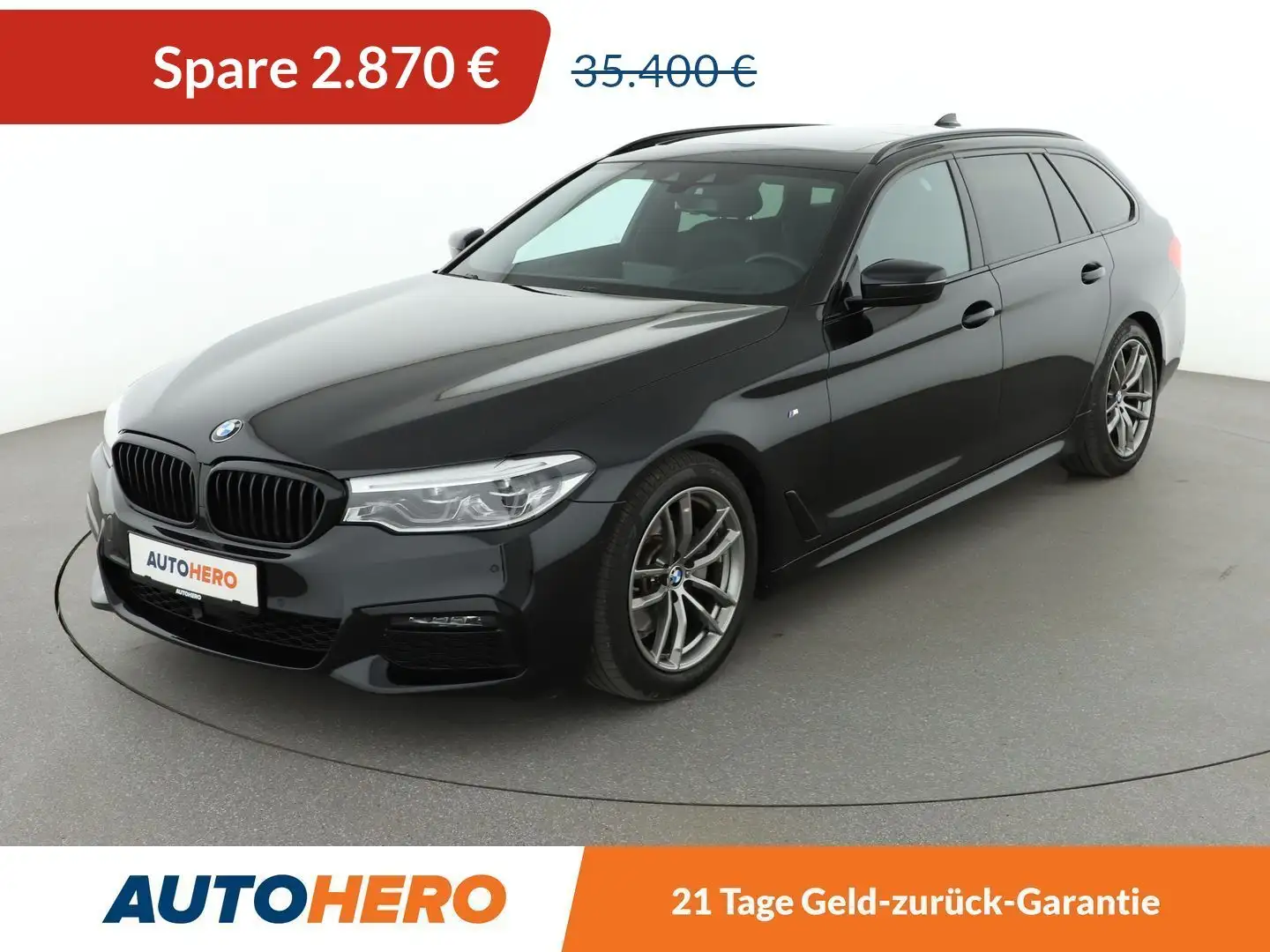 BMW 520 520d M Sport Aut.*NAVI*LED*ACC*HUD*H&K*CAM* Schwarz - 1