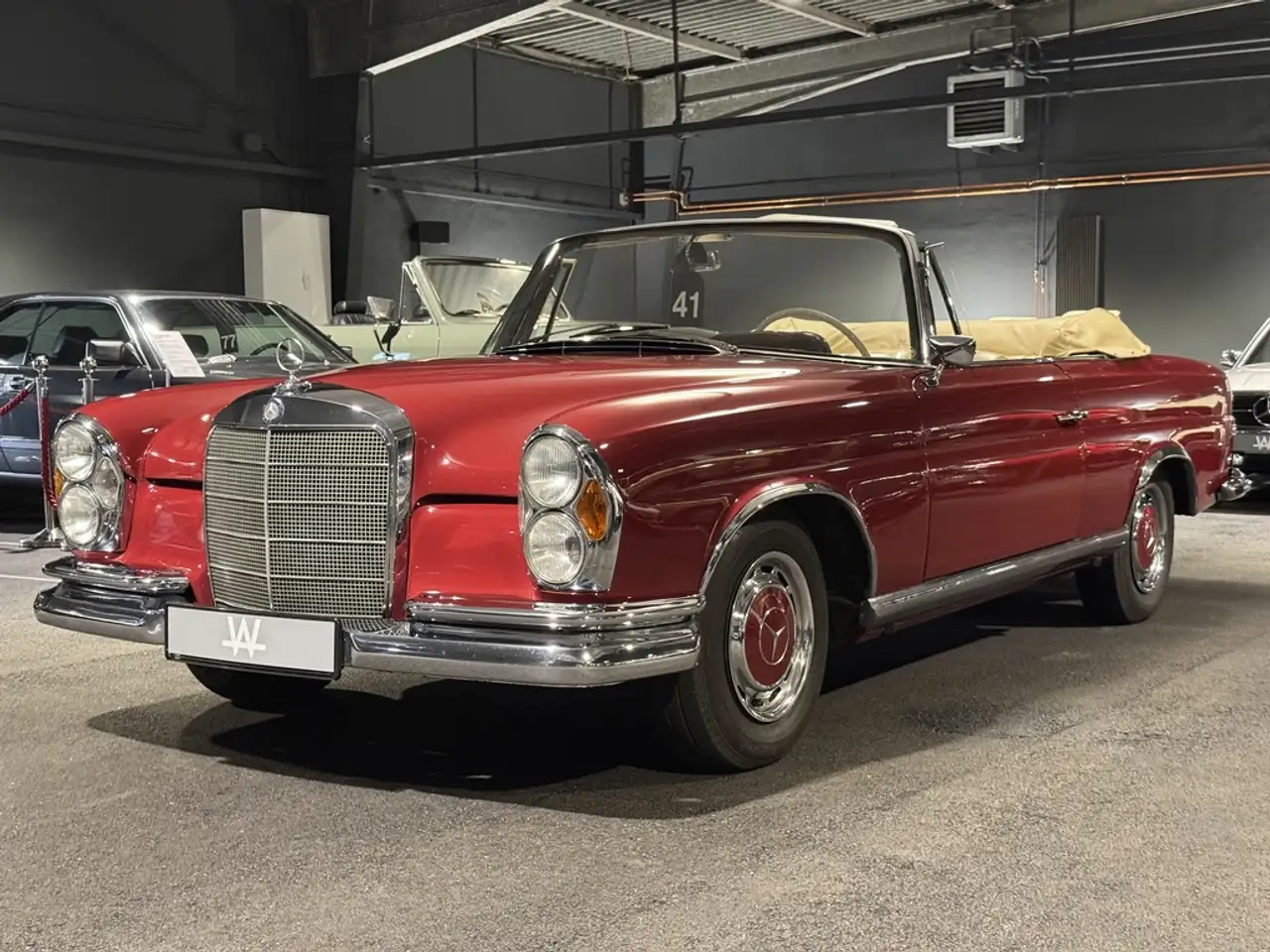 Mercedes-Benz 220SEb Werkscabriolet, guter restaurierter Zustand, Schalter, foto 6