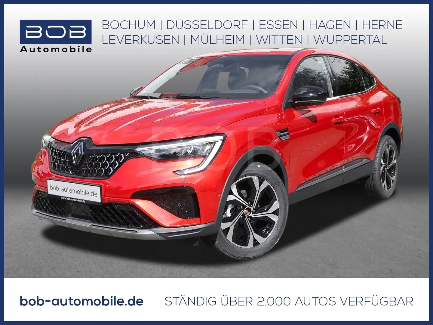 Renault Arkana TECHNO Mild Hybrid 140 EDC  8-fach bereift SHZ 360 Rot - 1