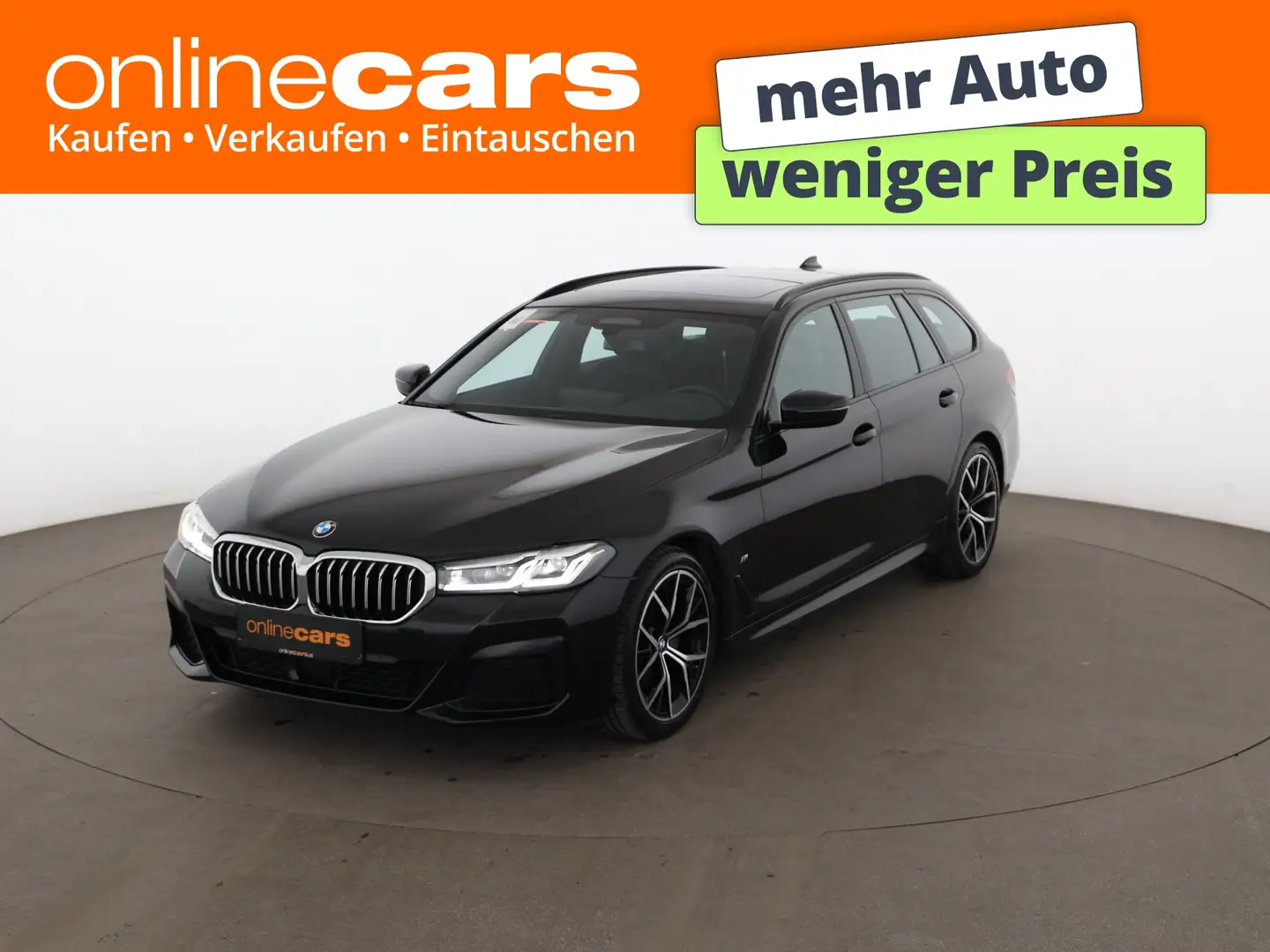 BMW 520 d Touring  M-Sport Aut LED SKY AHK LEDER RADAR Schwarz - 1