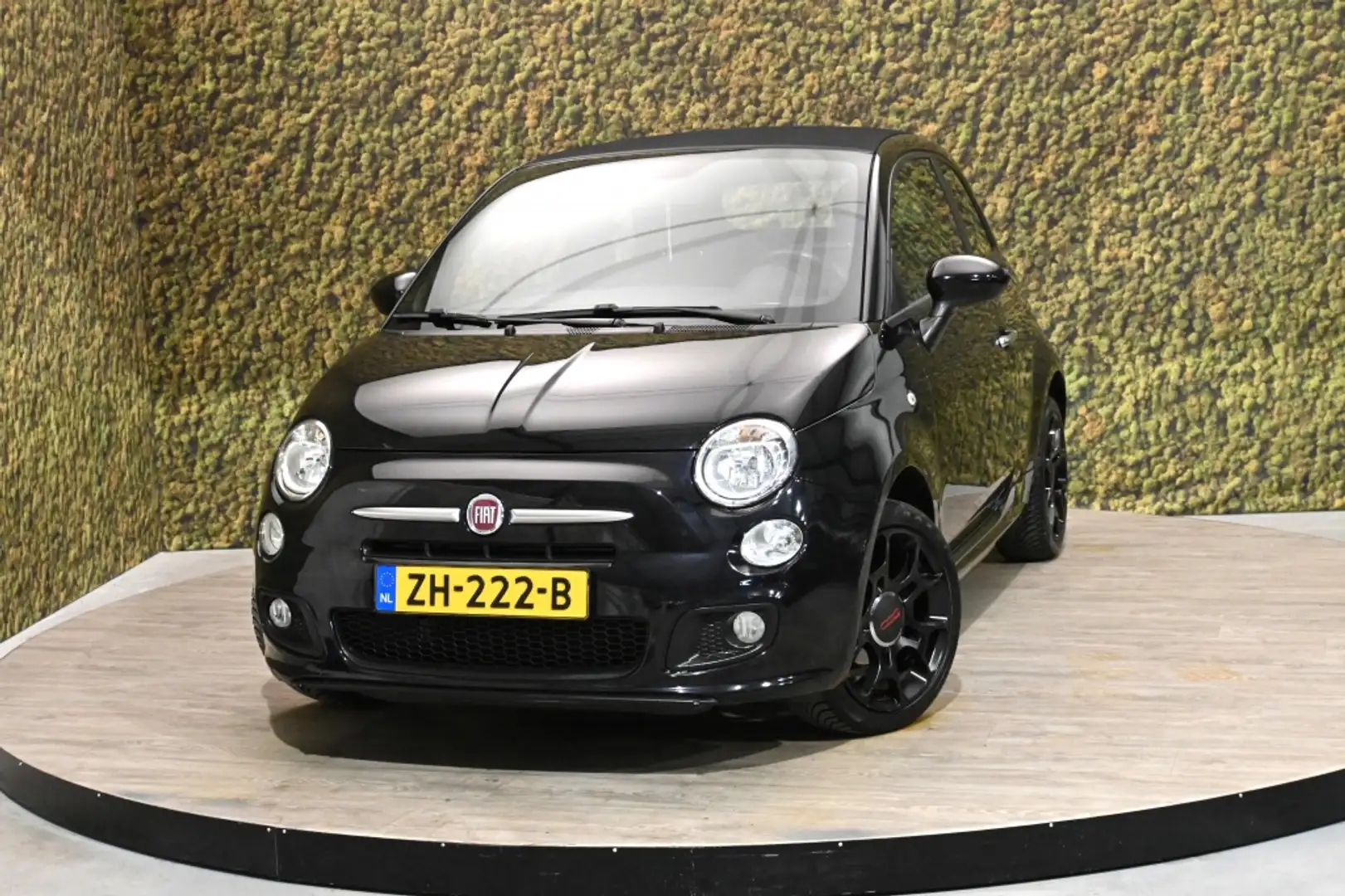Fiat 500C 1.2 Sport Cabrio | PDC | Airco Zwart - 1