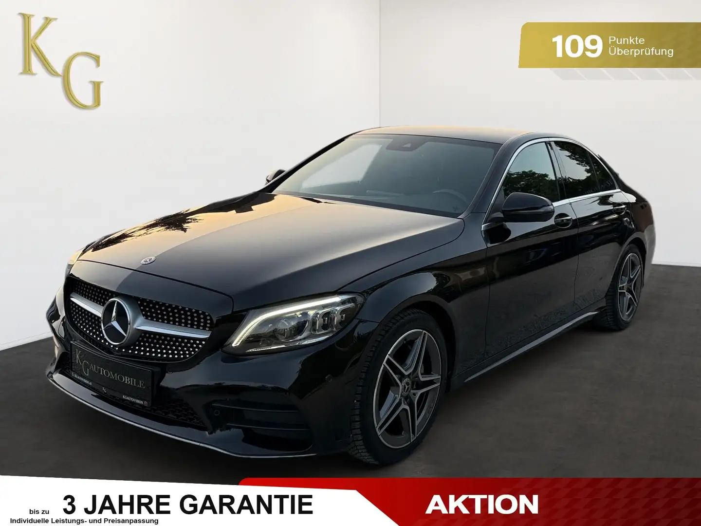 Mercedes-Benz C 200 d AMG-Line ab ca. 246€ monatlich Чёрный - 1