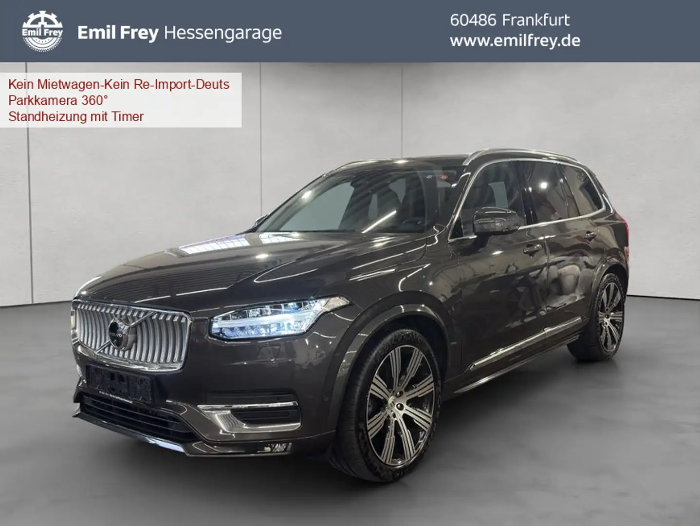 Volvo XC90 XC90 B5 AWD Ultimate-Bright 7S Luftf 21'' Massages Grau - 1