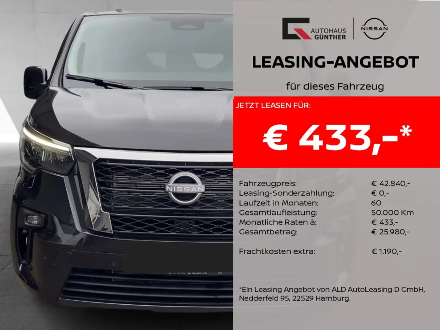 Nissan Primastar Kombi9 TEKNA Autom.170PS Winter/Design/2ST/HK/L1H1 Negru - 1