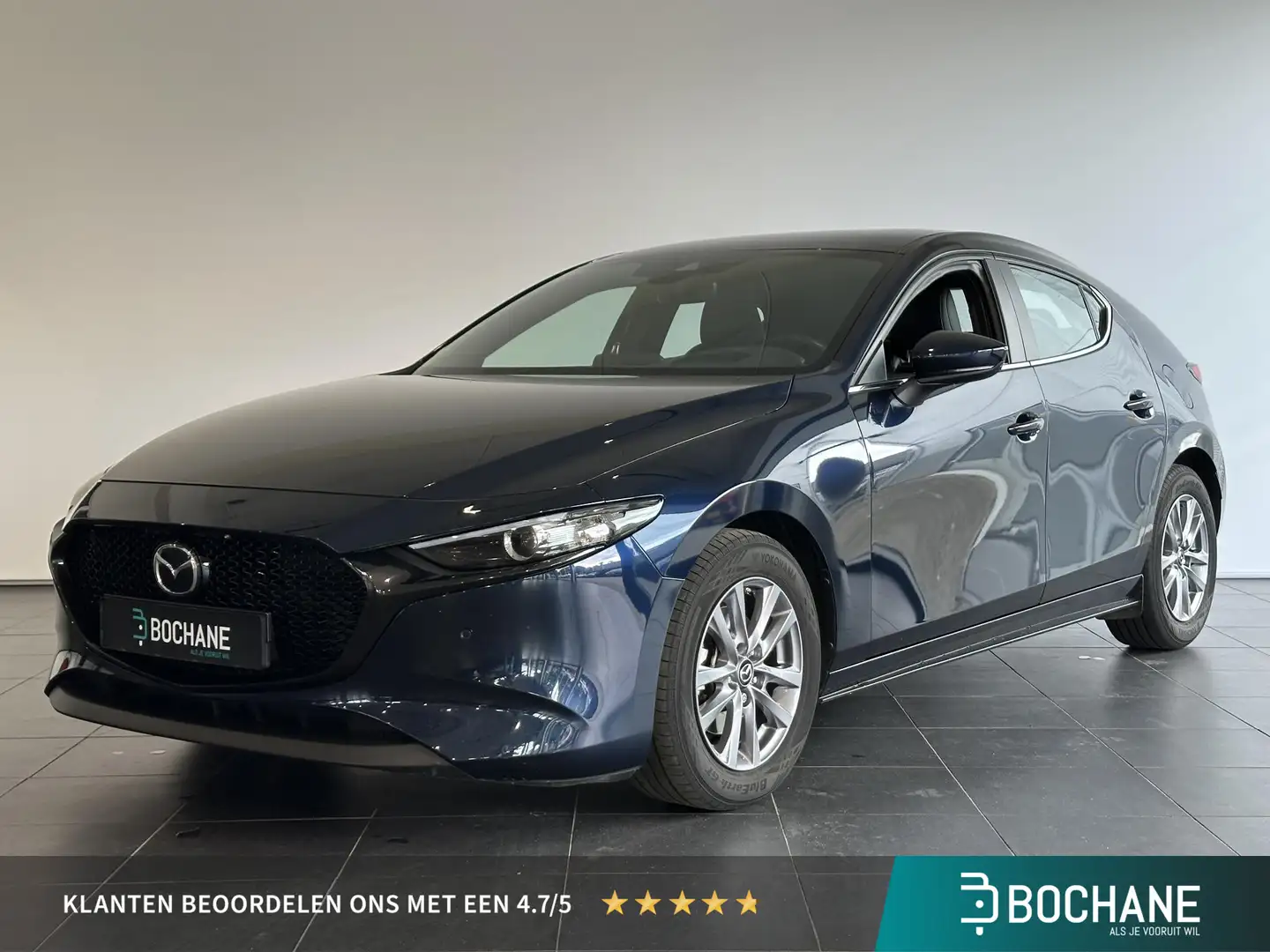 Mazda 3 2.0 e-SkyActiv-G M Hybrid 122 Comfort NAVIGATIE | Blauw - 1