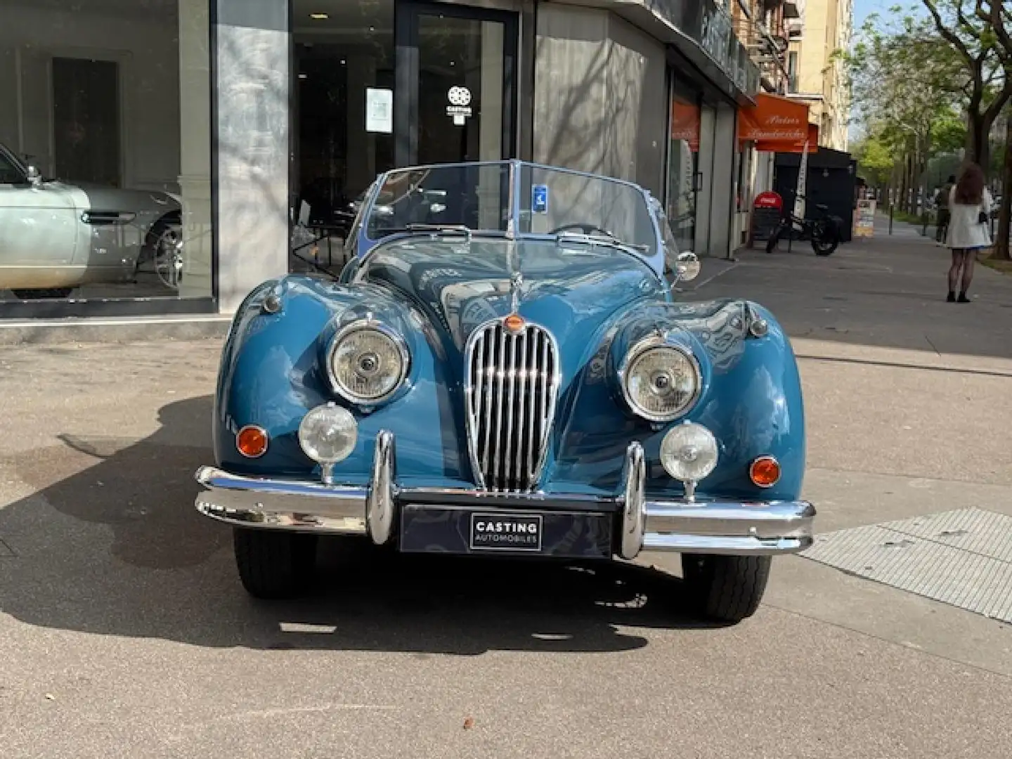 Jaguar XK 140 roadster Blau - 2