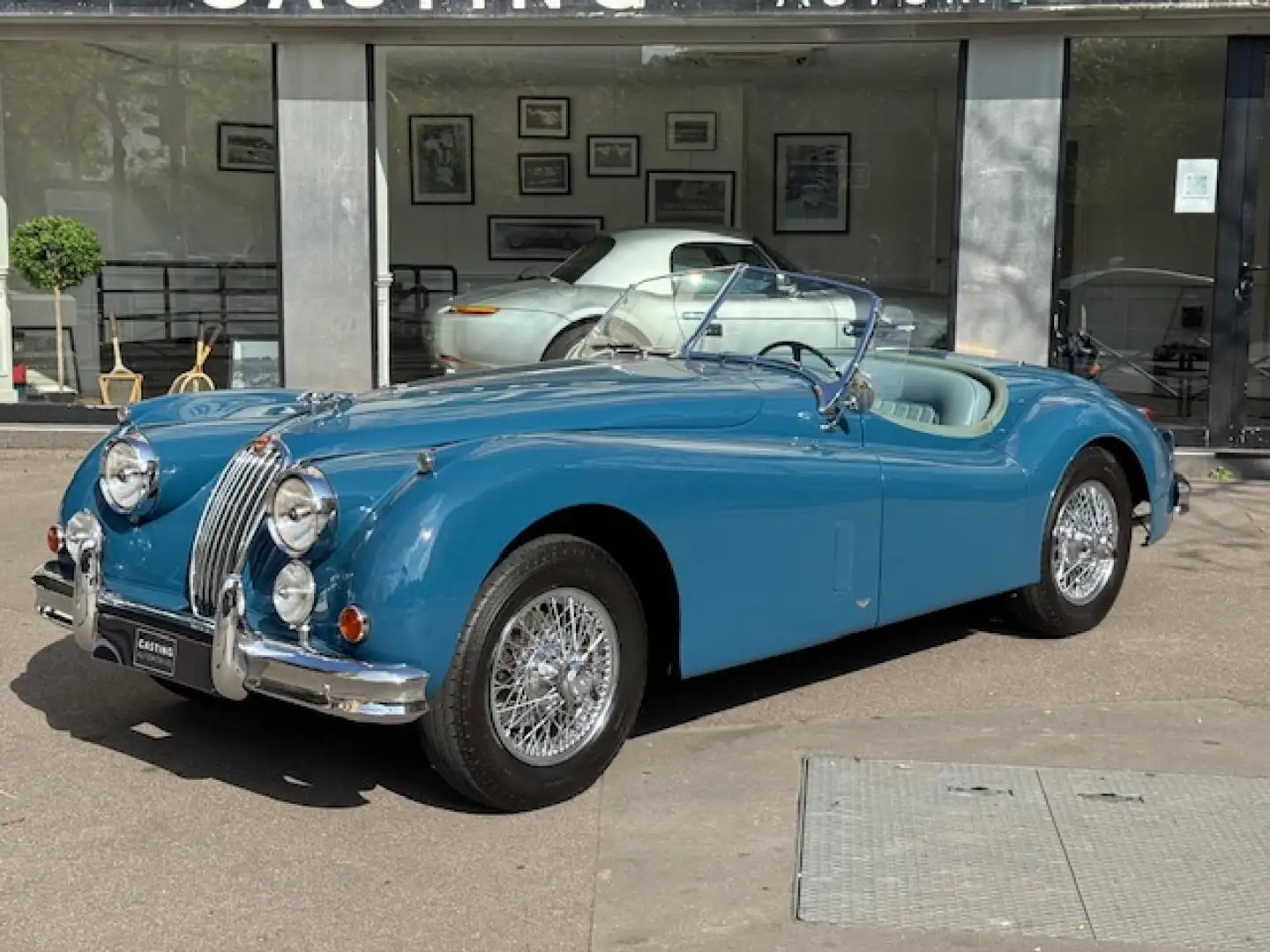 Jaguar XK 140 roadster Blau - 1
