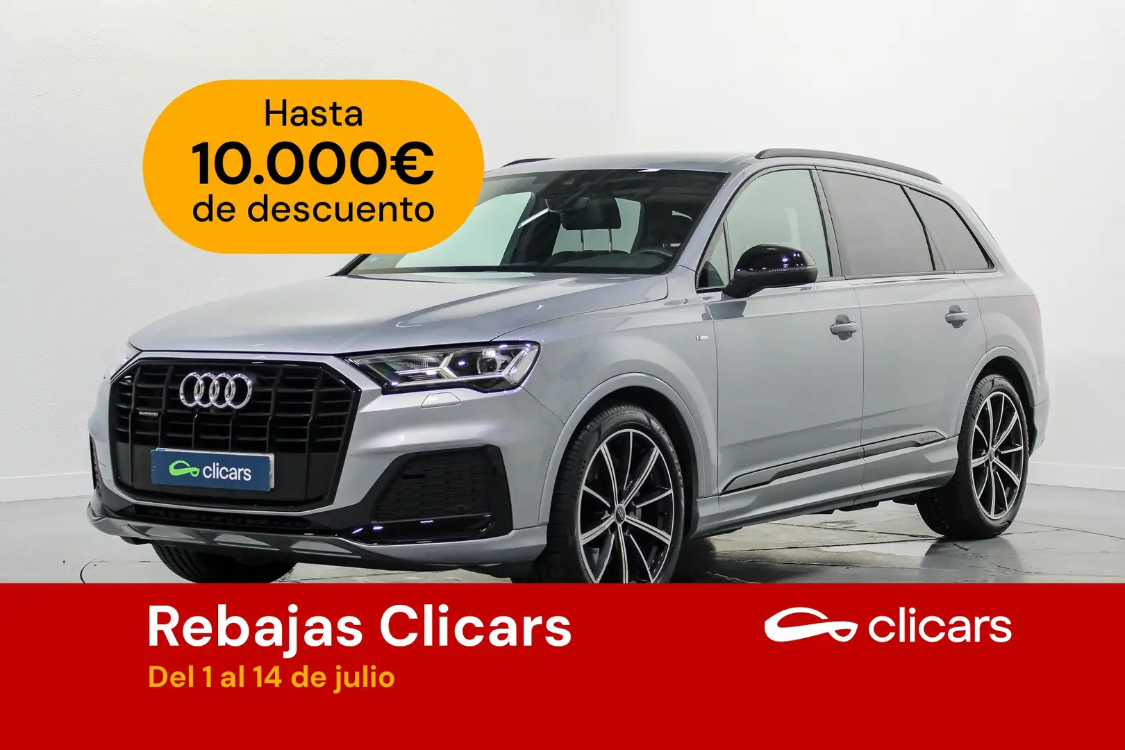 Audi Q7 45 TDI Black line edition quattro Gris - 1