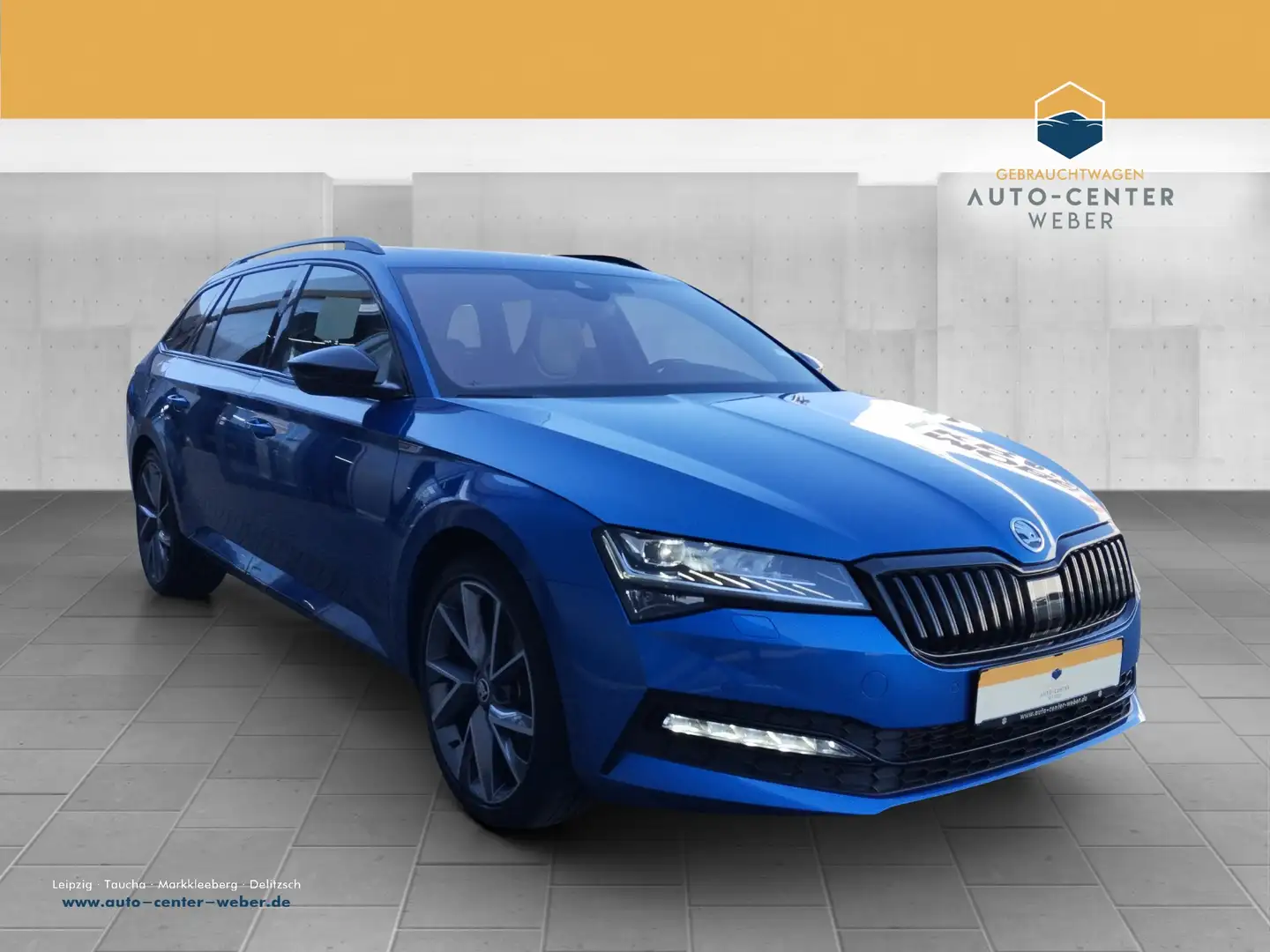 Skoda Superb Combi 2.0 TDI Sportline 4x4 DSG 4xSHZ*ACC Blau - 1