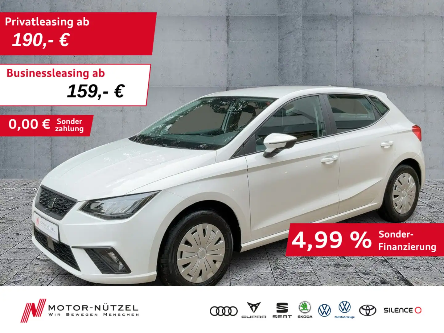 SEAT Ibiza 1.0 REFERENCE LED+DAB+BT+SHZ+PDC+NSW+KLIMA Weiß - 1