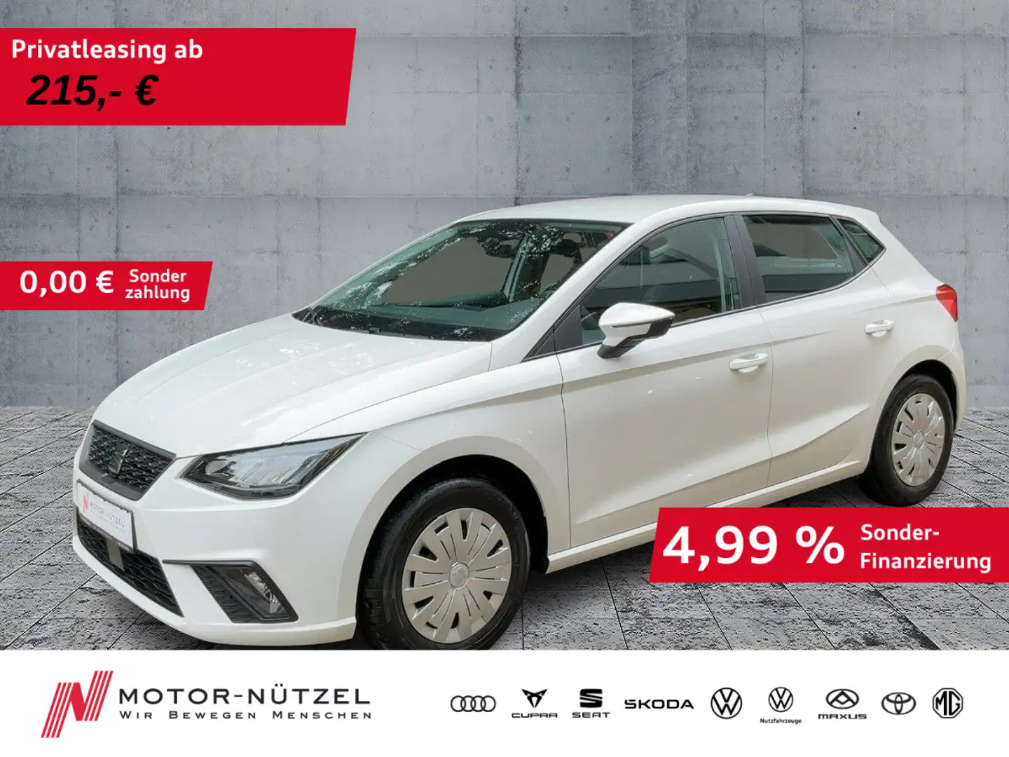 SEAT Ibiza 1.0 REFERENCE LED+DAB+BT+SHZ+PDC+NSW+KLIMA Weiß - 1