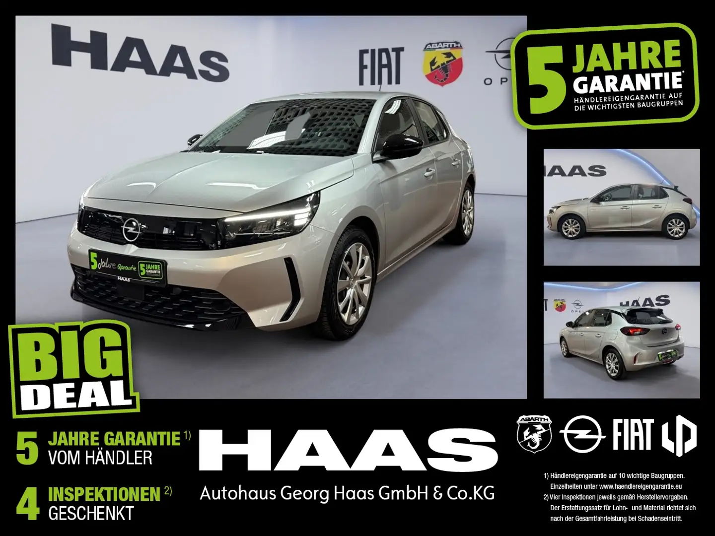 Opel Corsa F 1.2 Edition Klimaanlage,Bluetooth Grau - 1