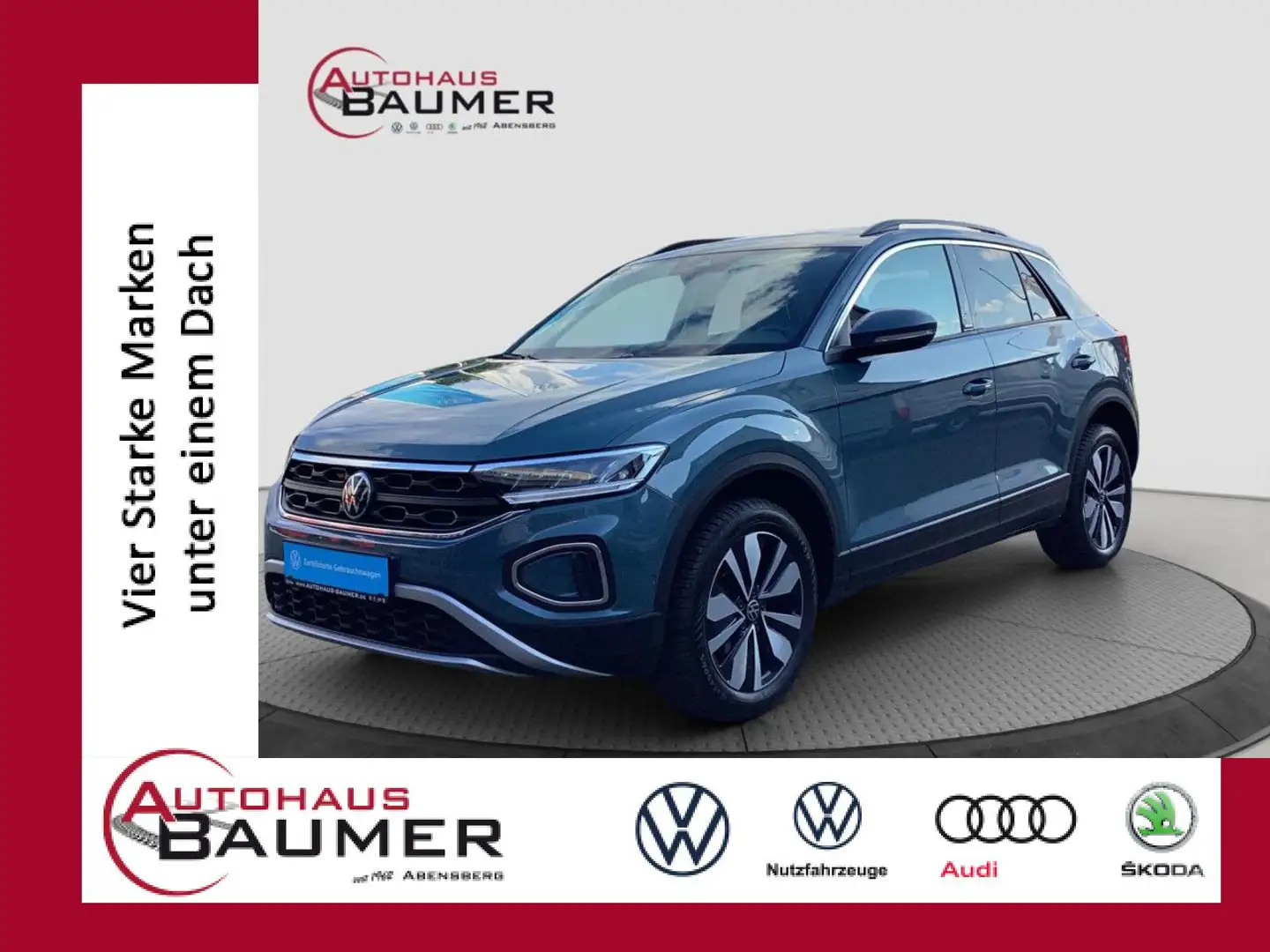 Volkswagen T-Roc MOVE 1.0 TSI Navi LED Kamera ACC Dig.Cockpit Bleu - 1