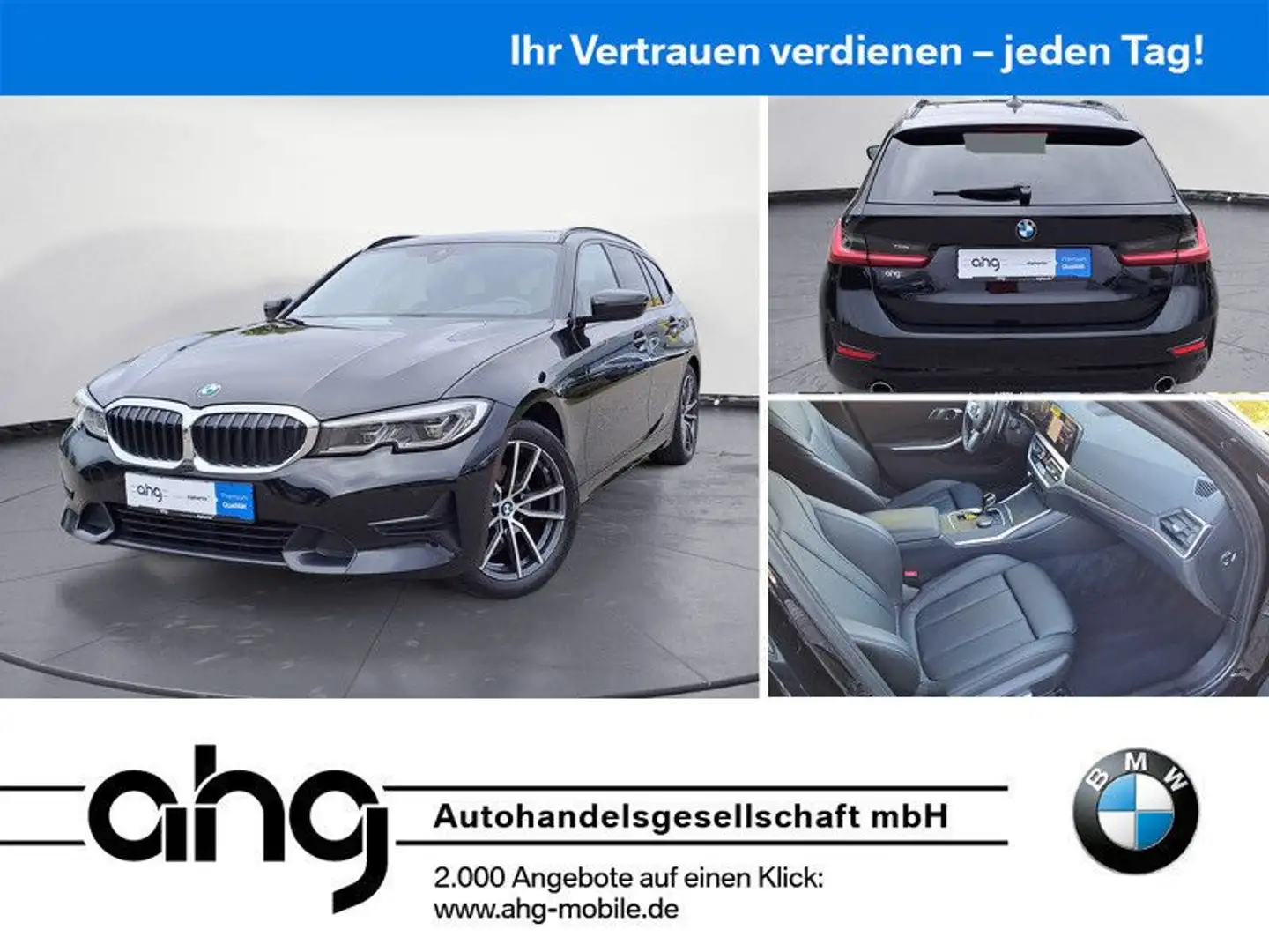 BMW 320 d Touring Sport Line Navi Laser HiFi Sitzh. Schwarz - 1