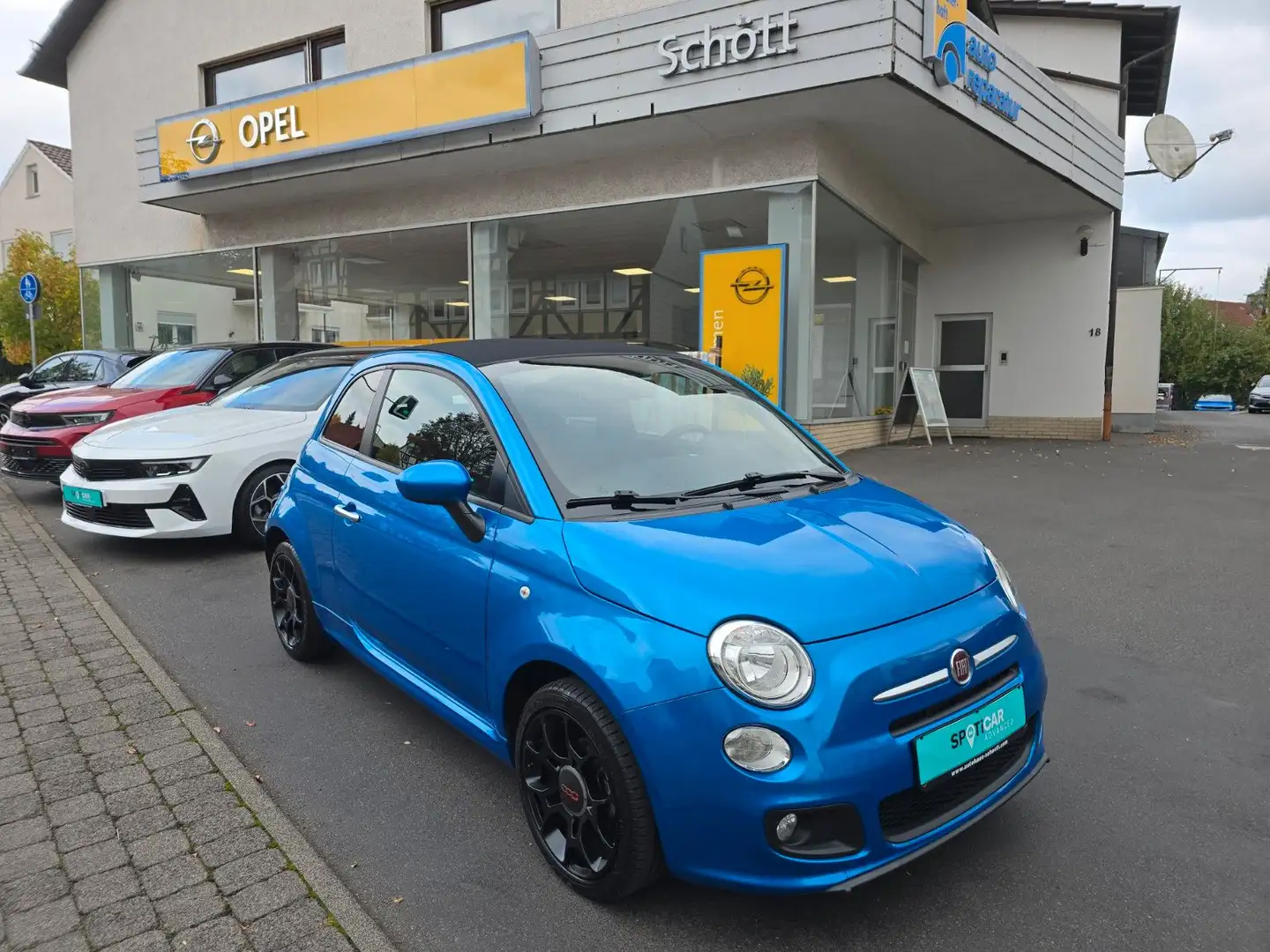 Fiat 500 S Cabrio 1.2 Limited Edition/PDC/KLIMA/8-FACH Blau - 1