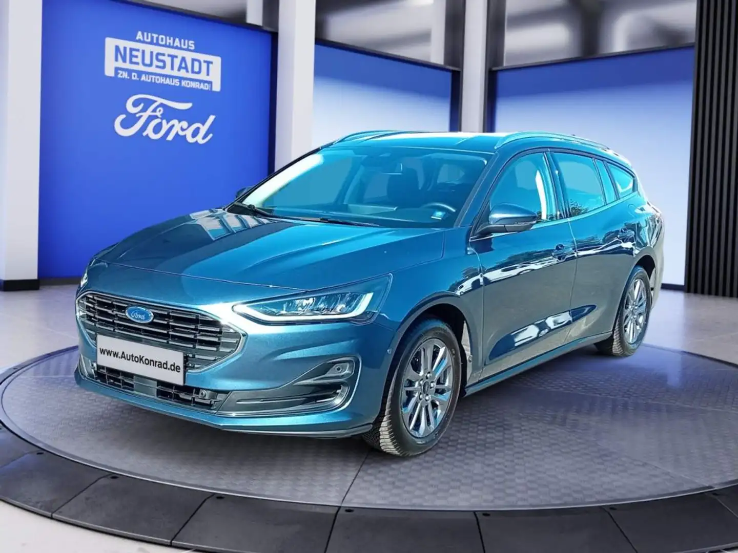 Ford Focus Turnier 1.0 MHEV Aut. TITANIUM *FahrAs.Pk*WinterPk Bleu - 1