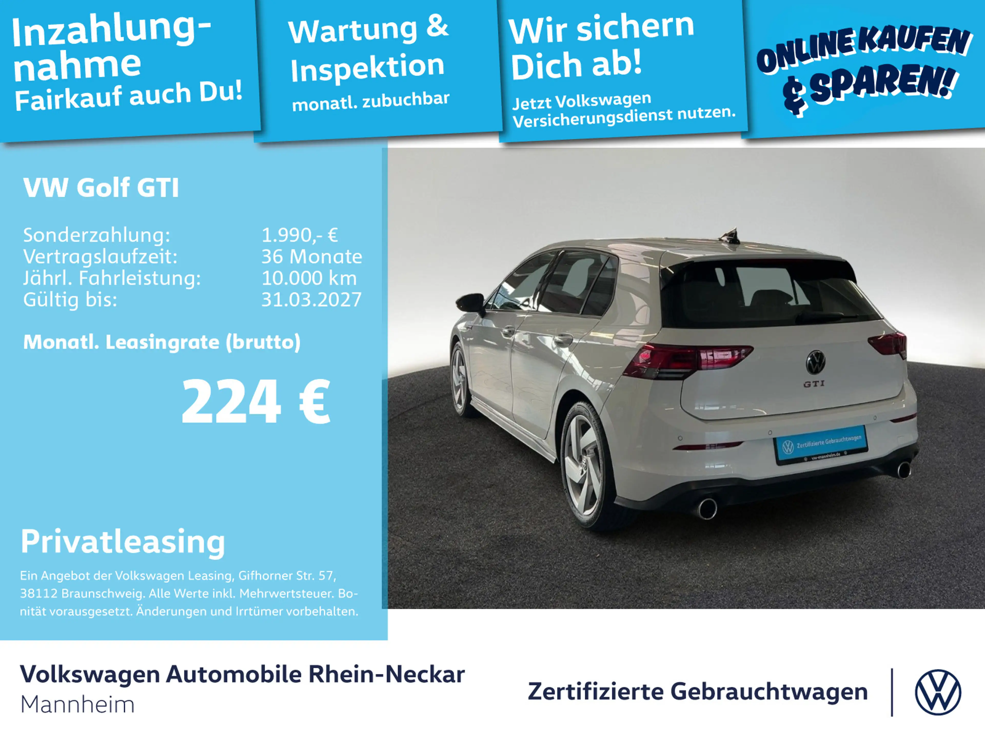 Volkswagen Golf GTI VIII 2.0 TSI DSG Kamera App-Connect LED — photo 2