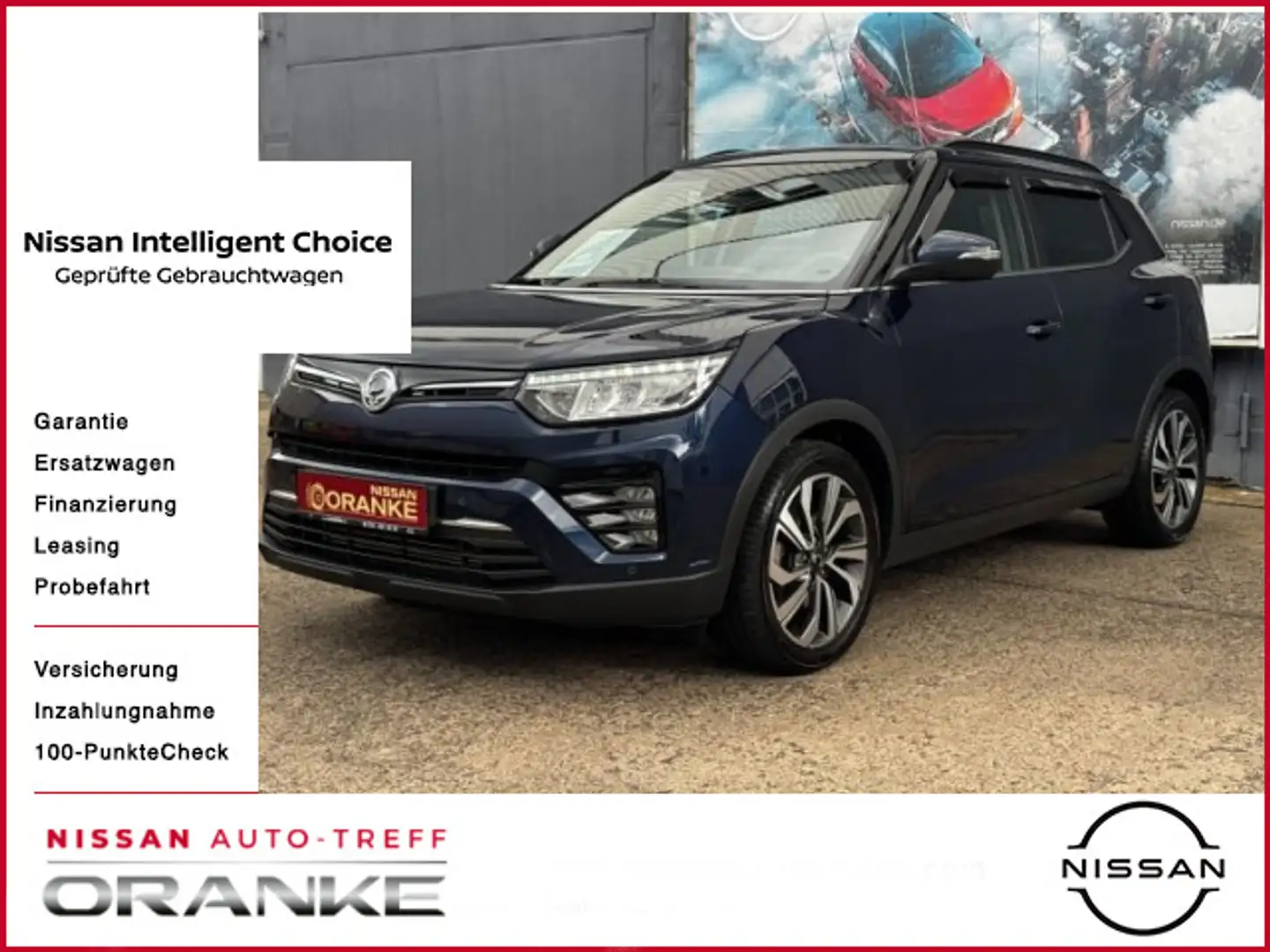 SsangYong Tivoli 1.5 T-GDi Sapphire Autom.*Navi*Alu*Leder Blau - 1