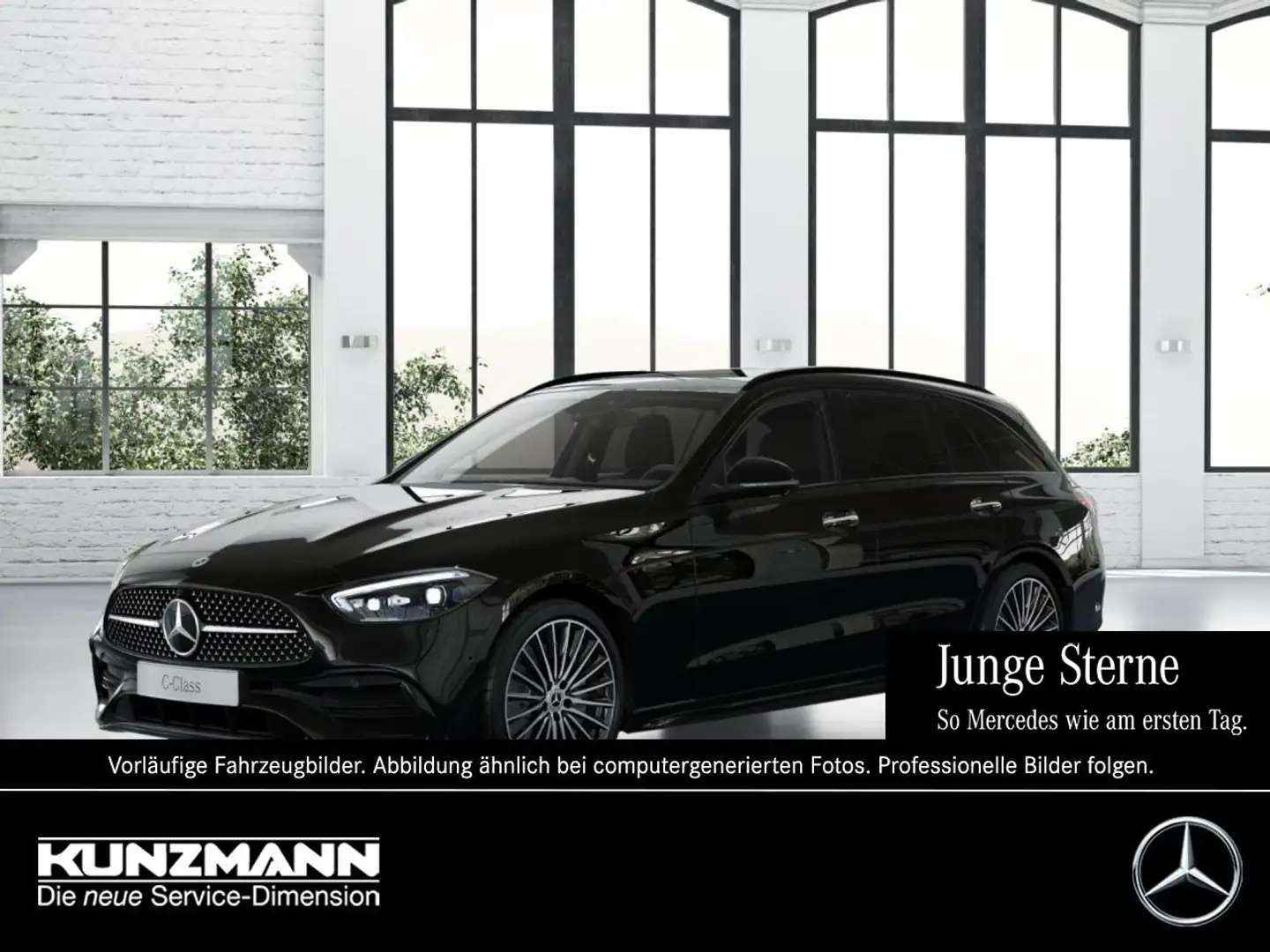 Mercedes-Benz C 200 T AMG Night Panorama Distronic 360° AHK Schwarz - 1