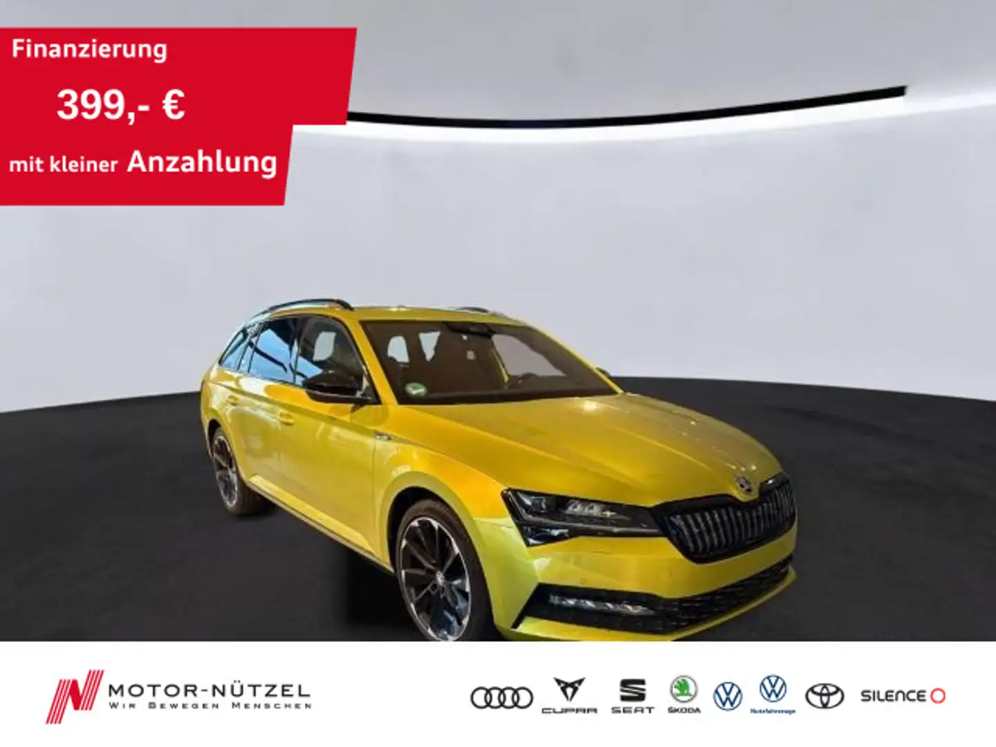 Skoda Superb Combi iV TSI SPORTLINE BEAM+NAV+AHK+STHZG Gelb - 1