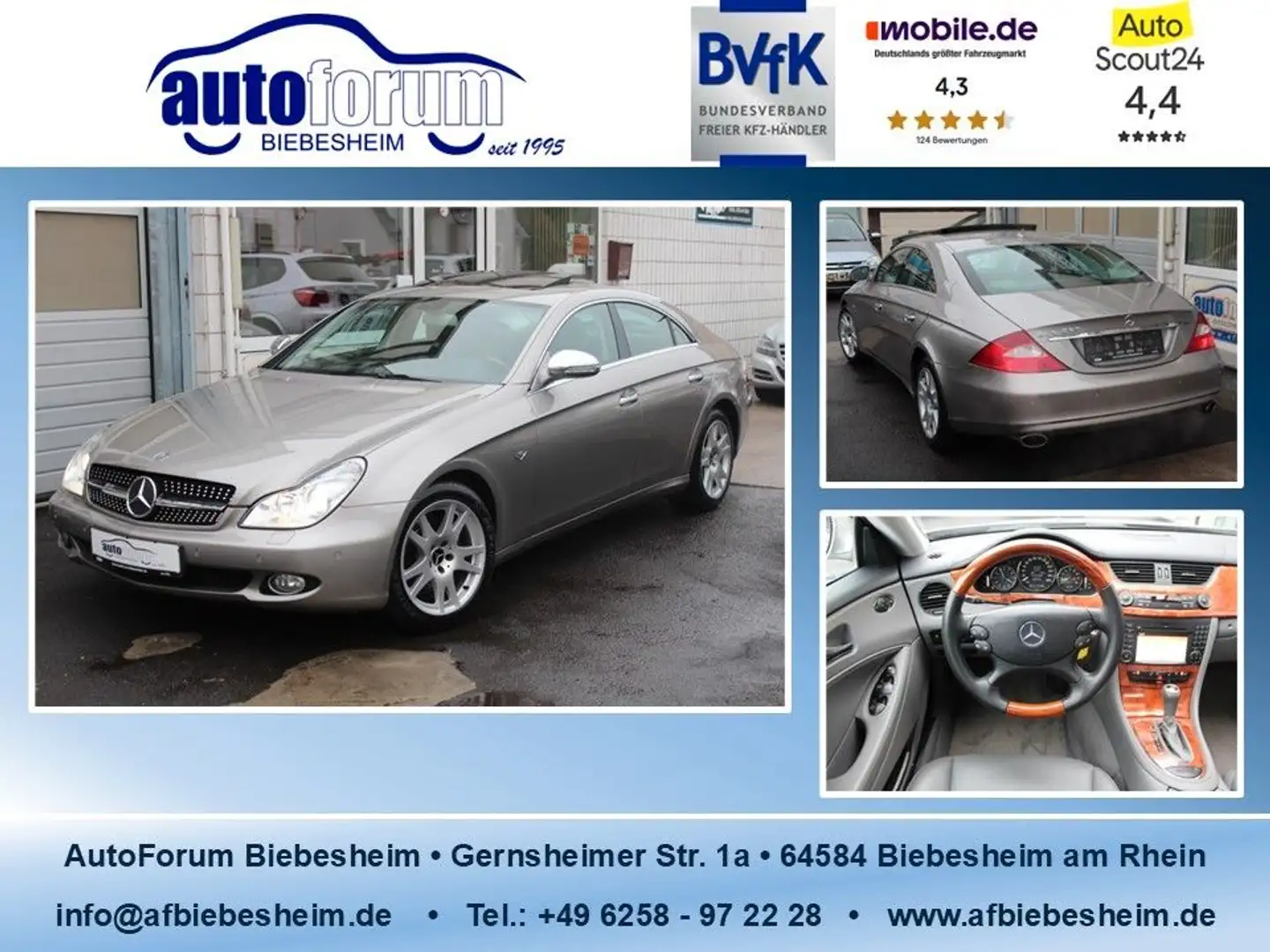 Mercedes-Benz CLS 350 CGI Leder*Sitzheizung*Navi*S-Dach*Xenon Argent - 1