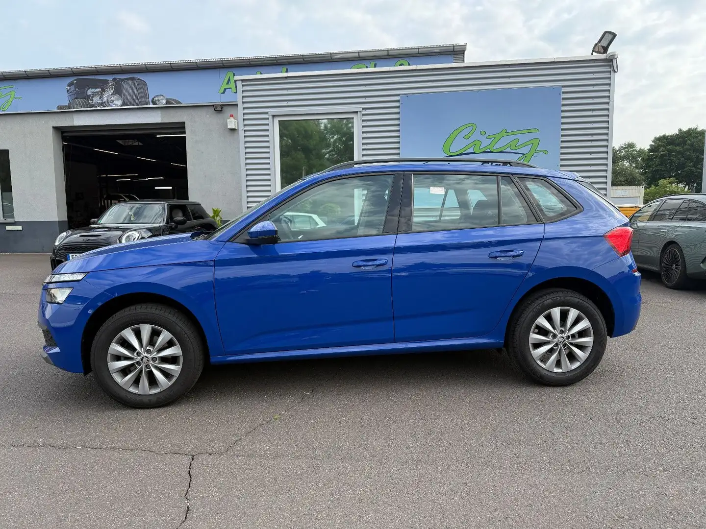 Skoda Kamiq Ambition+LED+AHK+Navi+SHZ+Kamera+El.HCKL Azul - 1