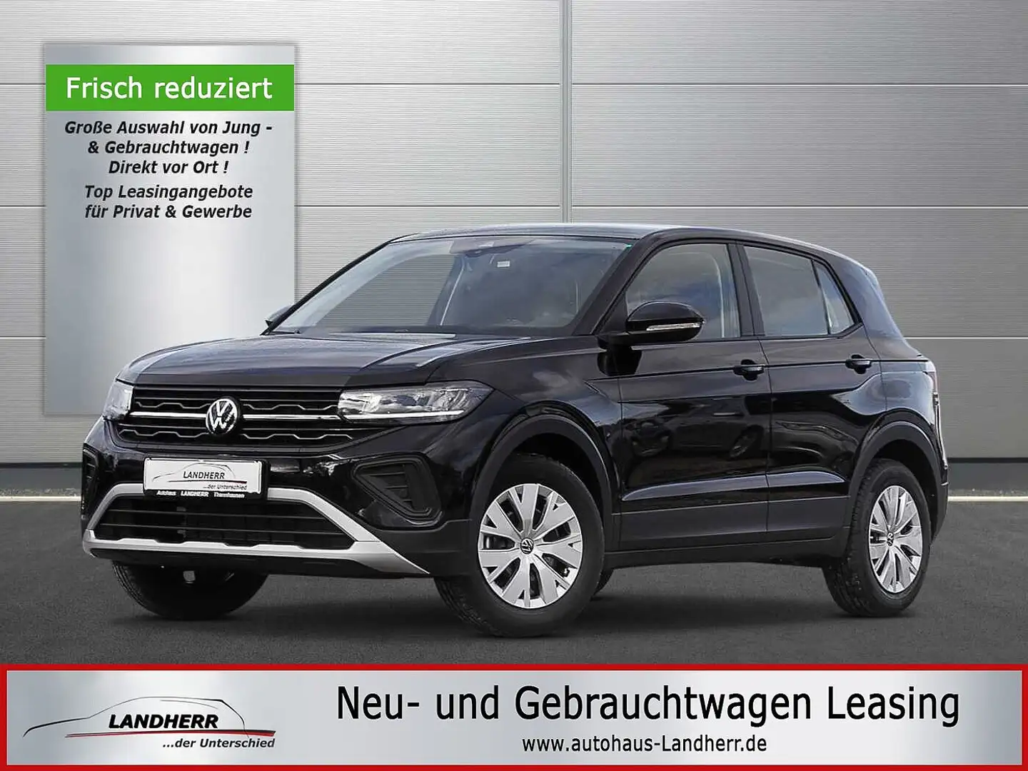 Volkswagen T-Cross 1.0 TSI // LED/PDC/SHZ Zwart - 1