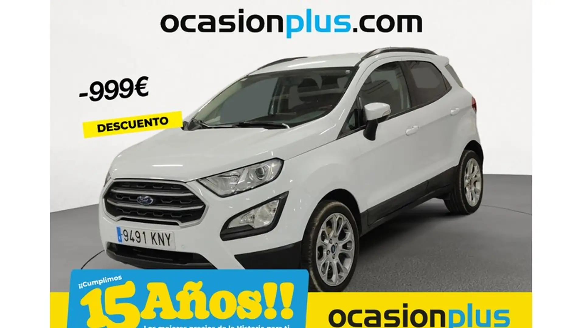 Ford EcoSport 1.0 EcoBoost Trend 100 (4.75) Blanc - 1
