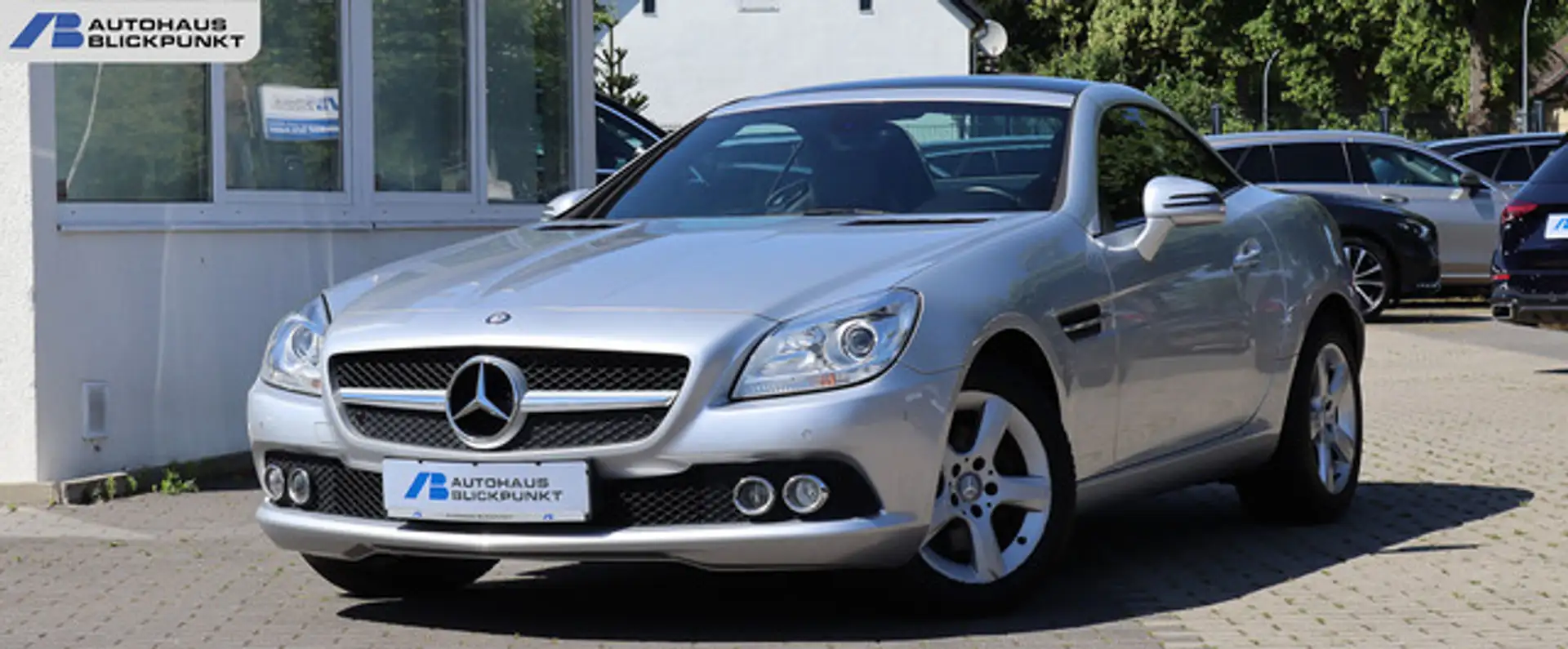 Mercedes-Benz SLK 200 LEDER+NAVI+PANO+TEMPOMAT+SITZHZG Argent - 1