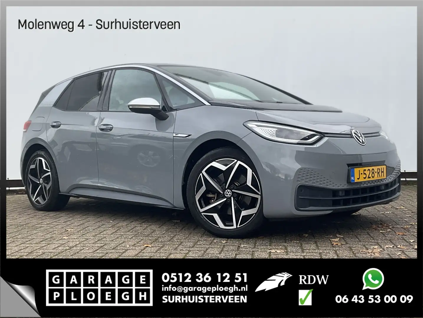 Volkswagen ID.3 First Plus 58 kWh Stoel.Sttuverw. Adapt.Cruise DAB Grigio - 1