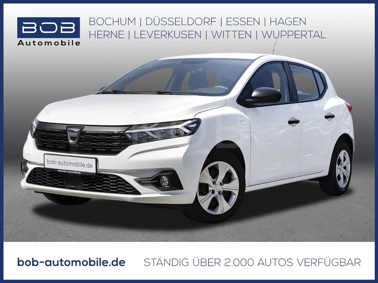 Dacia Sandero SCe 65 Essential  KLIMA ZV DAB BT Weiß - 1