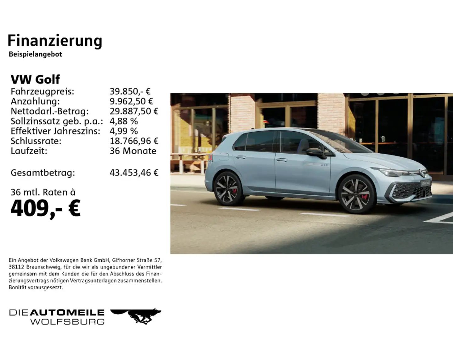 Volkswagen Golf GTE 8 VIII TSI 1.5 eHybrid DSG GTE Matrix/AHK/P Blau - 2
