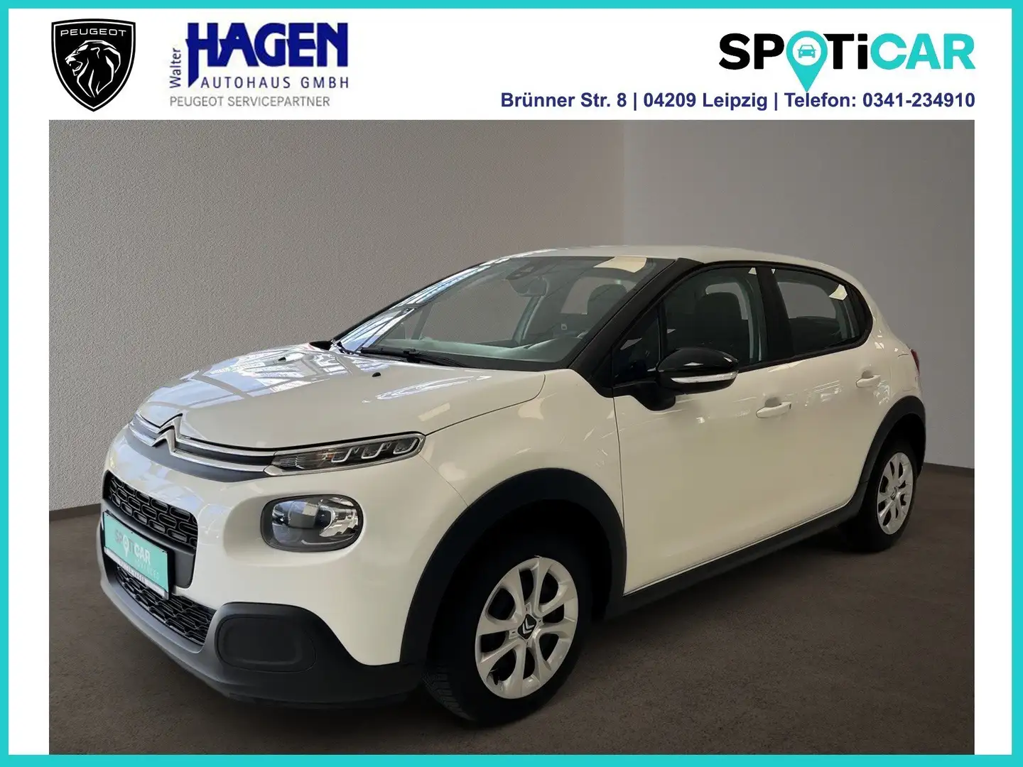 Citroen C3 Feel 1.2 82 PureTech Sitzheizung / Klimaautomatik Blanc - 1