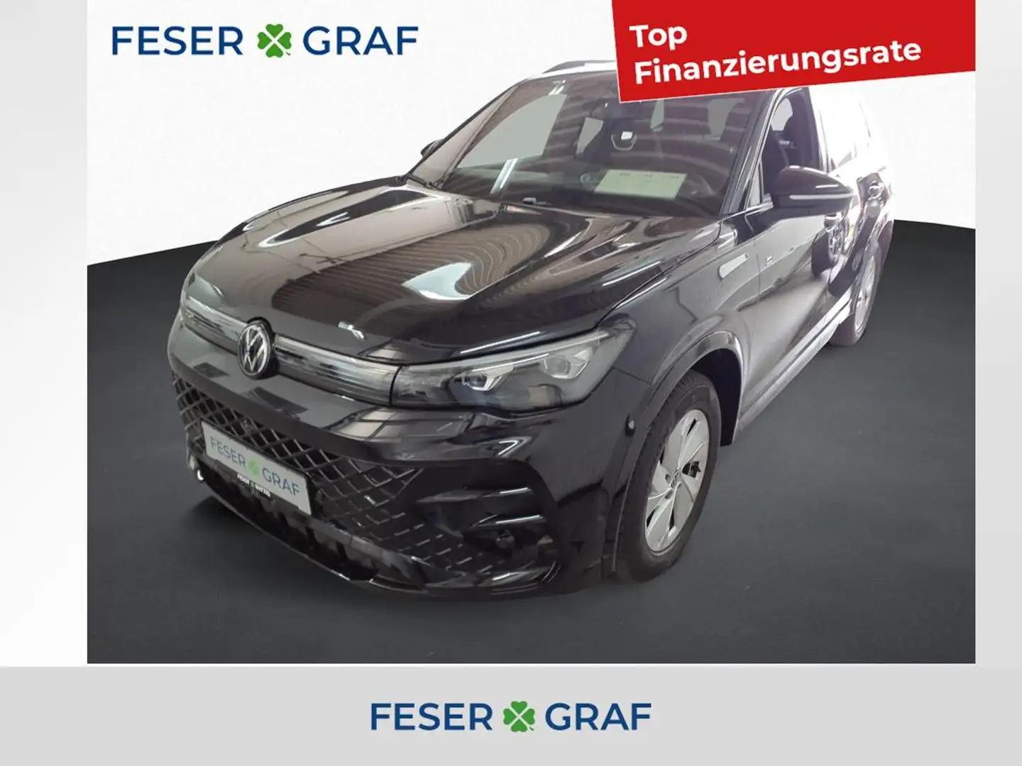 Volkswagen Tiguan 2.0 TDI R-Line 4M DSG/Matrix/ACC/AHK/HuD/Navi Schwarz - 1