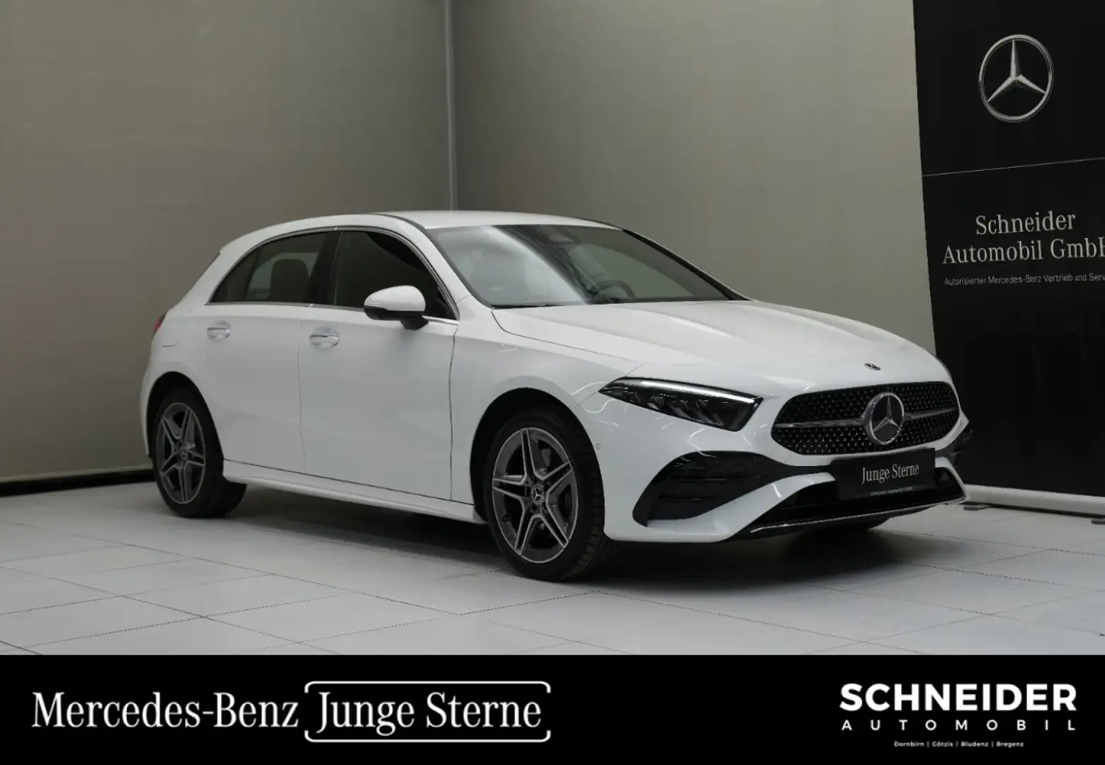 Mercedes-Benz A 250 e Kompaktlimousine mit EQ Hybrid Technologie AMG L Weiß - 1