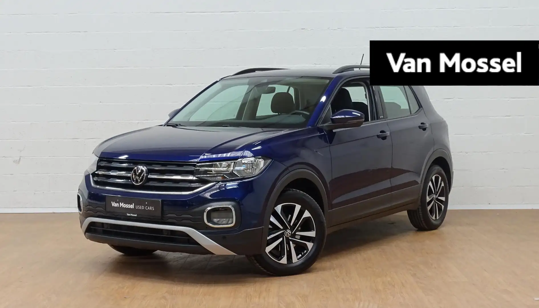 Volkswagen T-Cross 1.0 TSI United+gps+camera+park pilot Blauw - 1